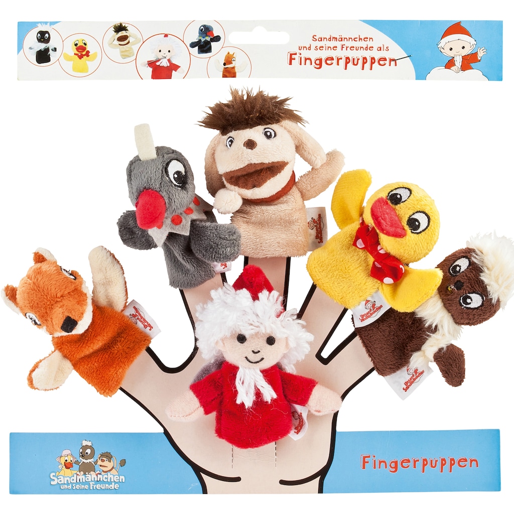 Heunec® Fingerpuppe »Sandmann Fingerpuppen 6er-Set«, (Set, 6 tlg.)