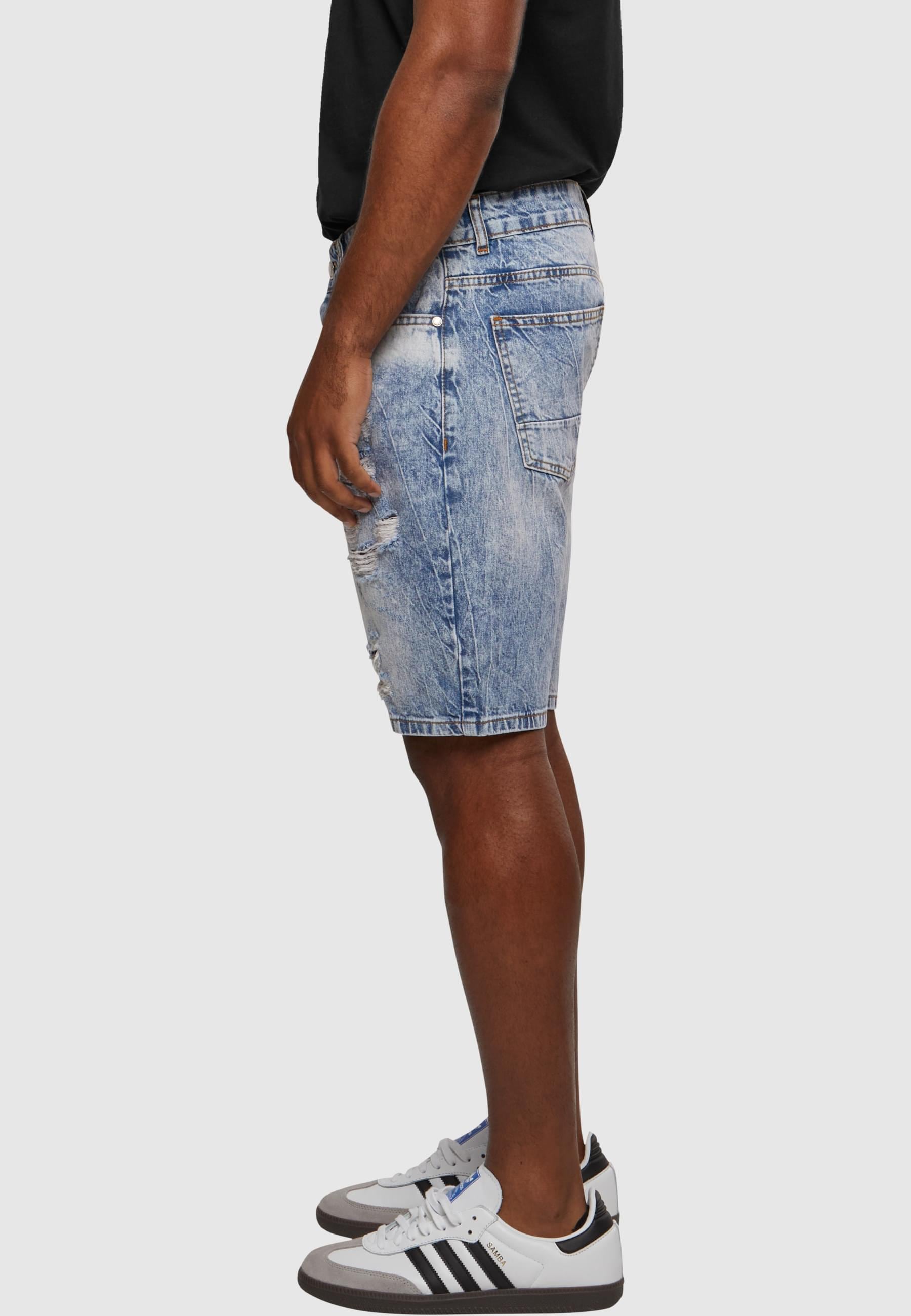 2Y Studios Shorts »2Y Studios Herren 2Y Destroyed Denim Shorts«, (1 tlg.)