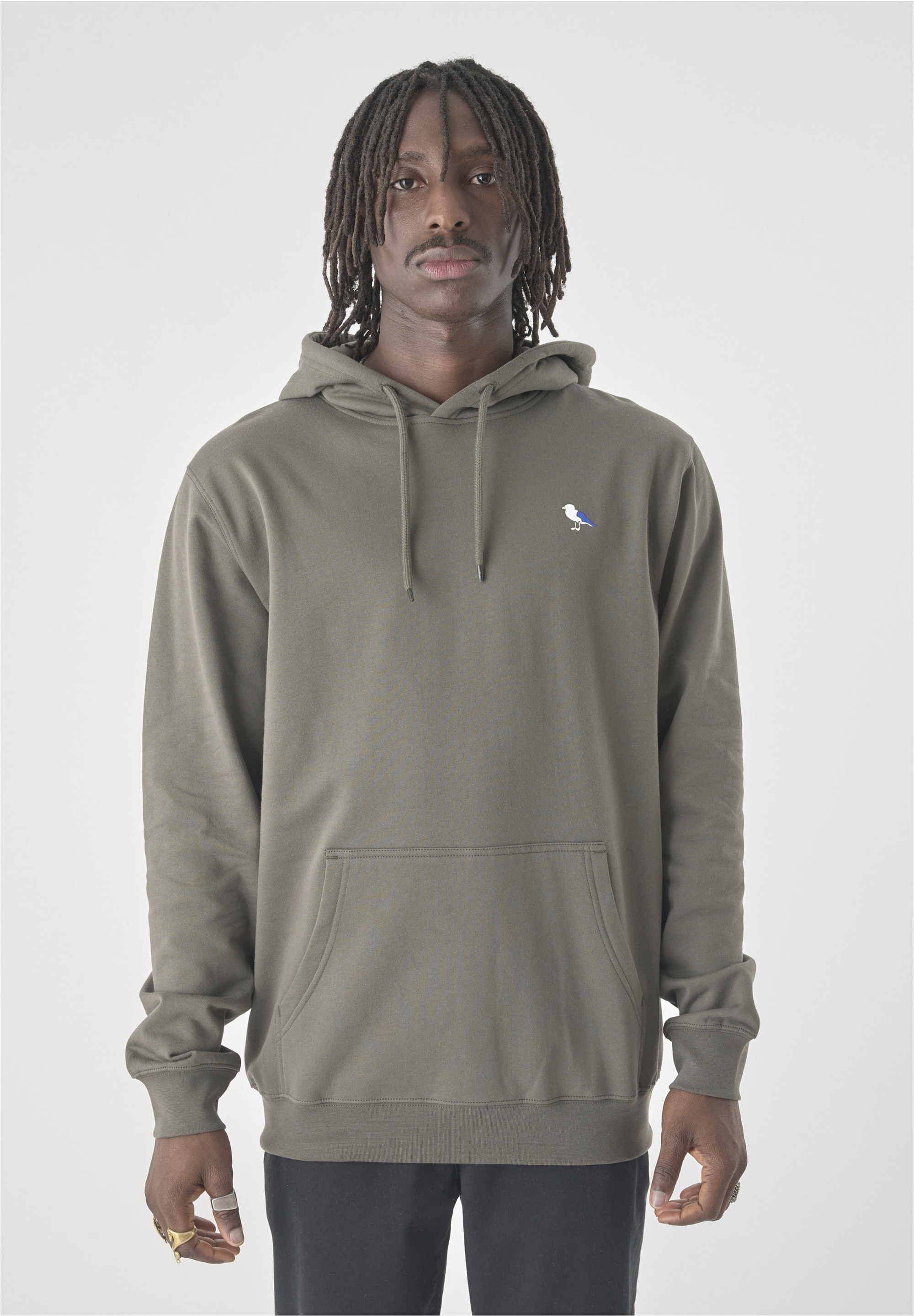 Cleptomanicx Kapuzensweatshirt "Hooded Embro Gull 2", 1 Stk. mit gesticktem Möwen-Logo