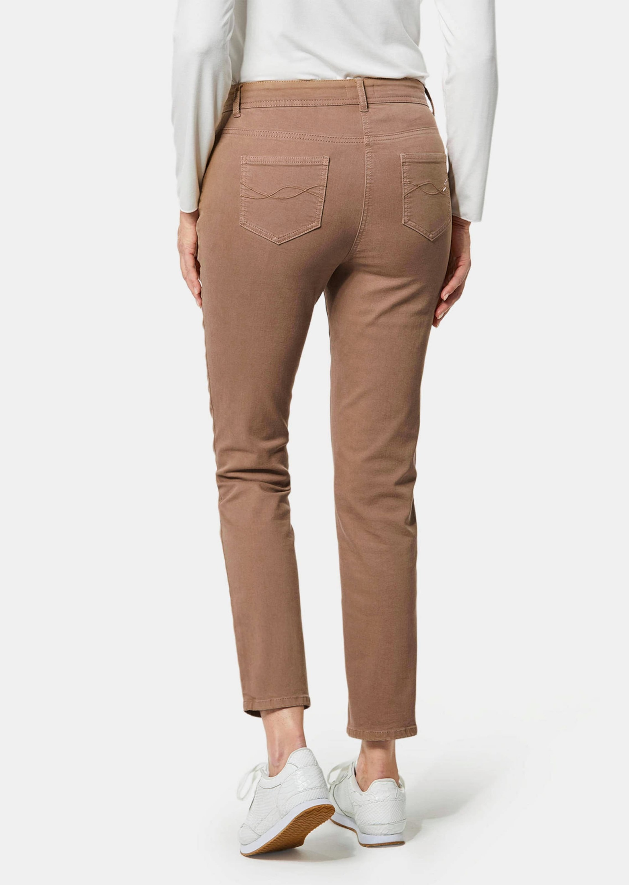 GOLDNER Regular-fit-Jeans »Jeanshose Jeans mit verzierten Taschen«