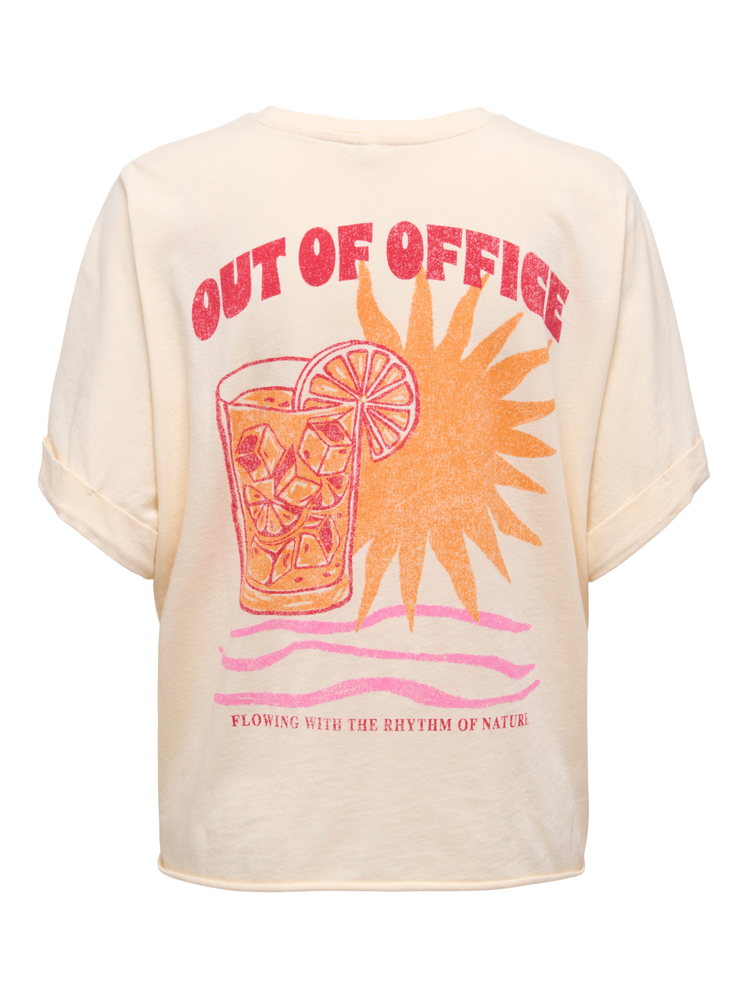 ONLY Kurzarmshirt "ONLMINNA LIFE S/S PRINT TOP CS JRS" mit Print auf der Vo günstig online kaufen