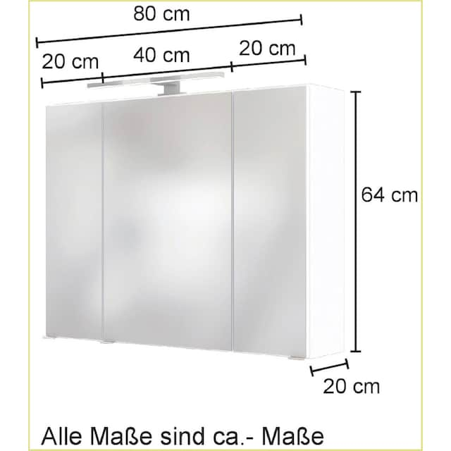 HELD MÖBEL Badezimmer-Set »Kaunas«, (Set, 4 St.), Waschtisch-Set mit  Midischrank und Seitenschrank, Breite 160 cm bestellen | BAUR