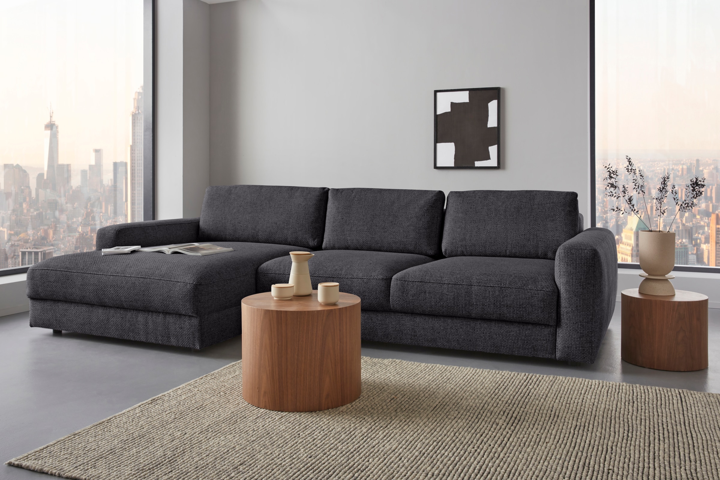 Places of Style Ecksofa "Bloomfield, elegant, viel Platz, Mega Couch, Breit günstig online kaufen