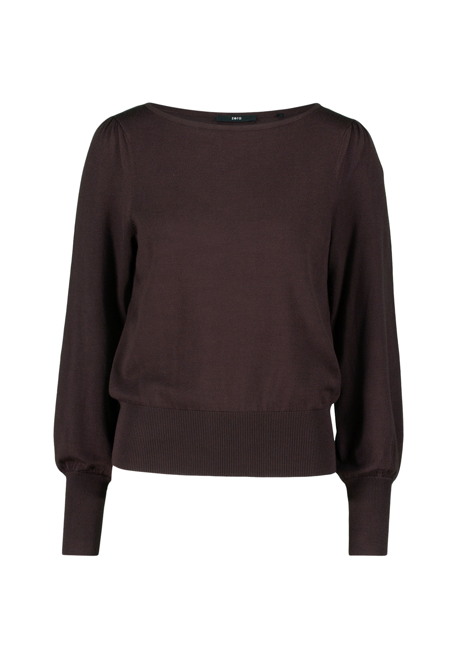 Zero Strickpullover "Damen Strickpullover mit Ballonärmeln", 1 Stk. Plain/o günstig online kaufen