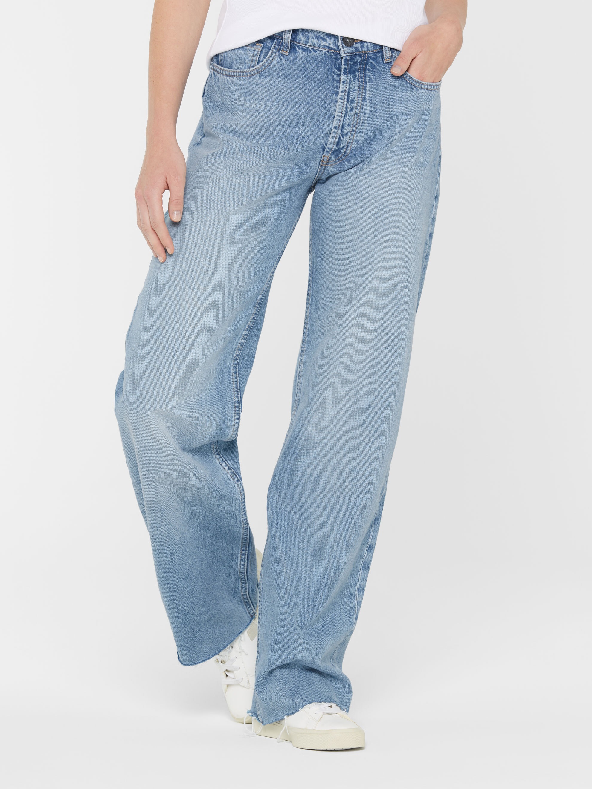 SENSES.THE LABEL Weite Jeans mit hoher Leibhöhe