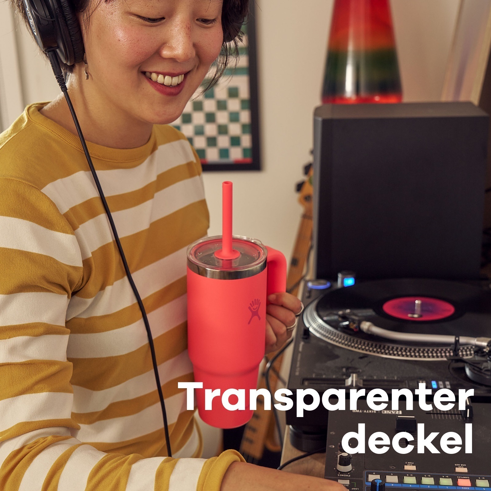 Hydro Flask Trinklernbecher »32 OZ Travel Tumbler Clear Lid, 946 ml«