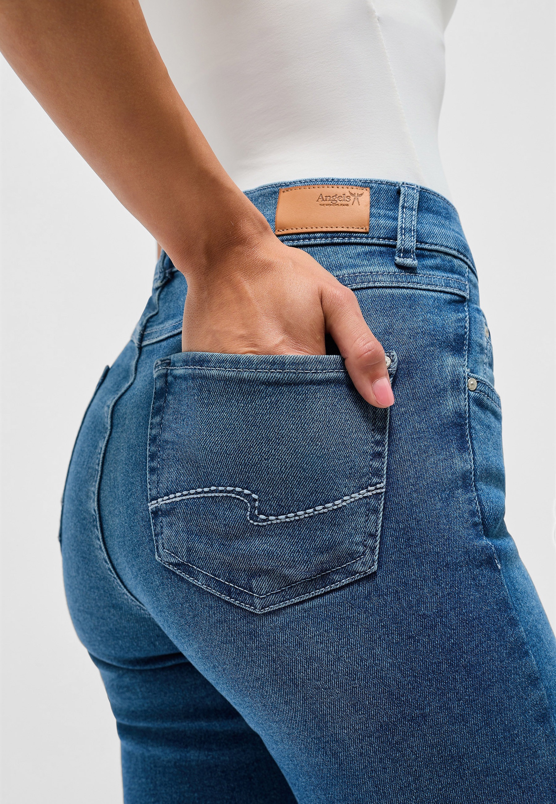 AENGELS Bequeme Jeans »AENGELS Angels Jeans Cici mit Used-Waschung«