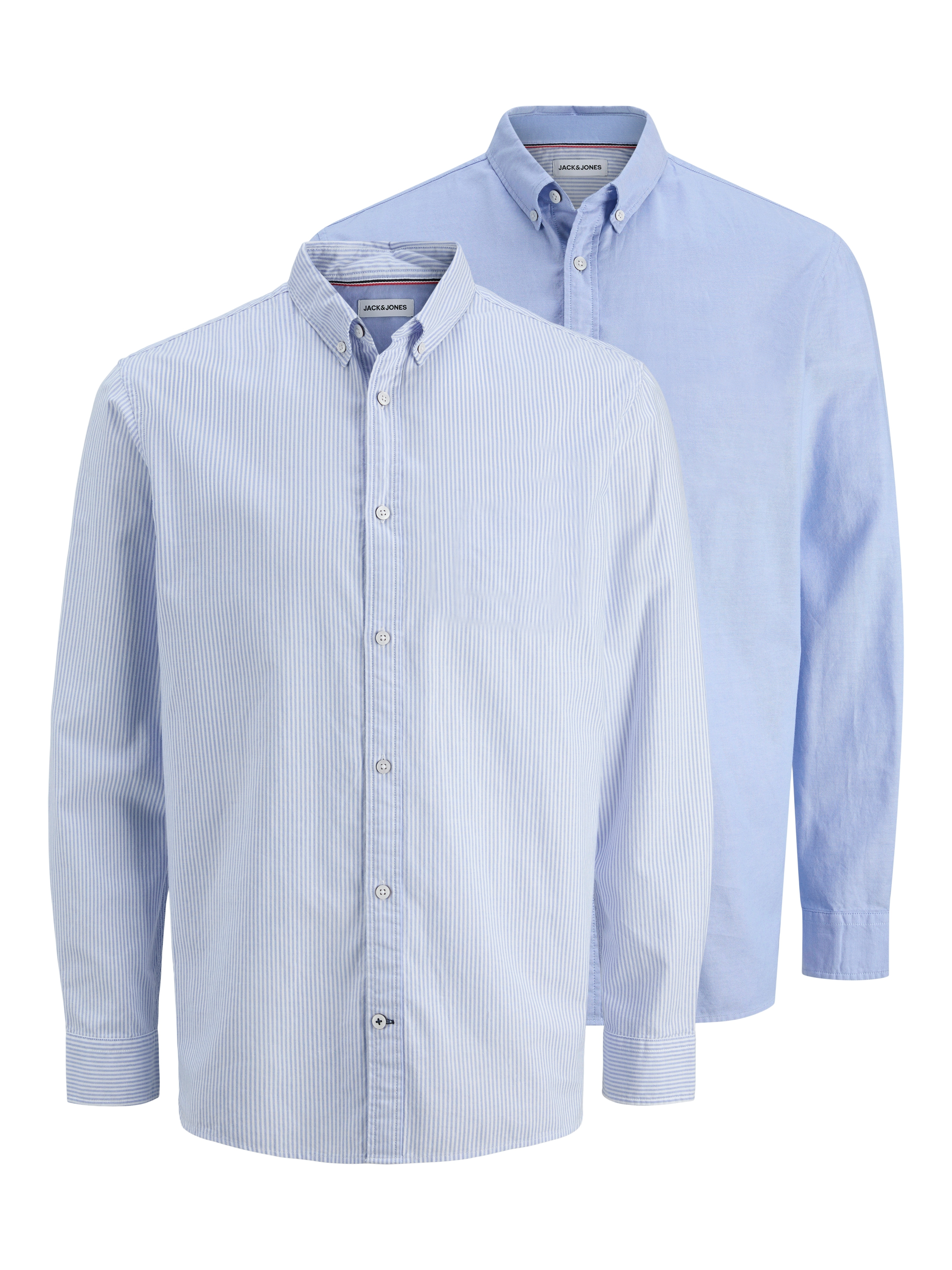 Jack & Jones Langarmhemd "JJOXFORD DETAIL SHIRT LS 2 PACK MP", (Packung, 2 günstig online kaufen