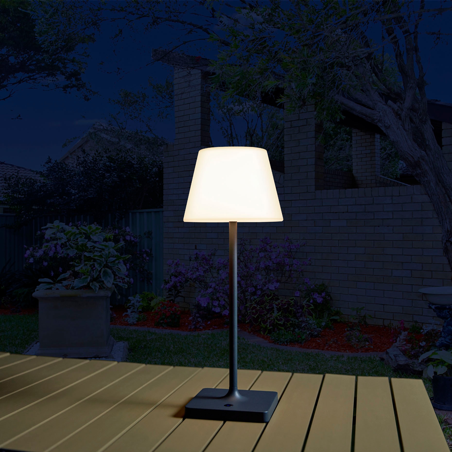Paco Home Tischleuchte »CHRIS«, In LED Garten BAUR Outdoor | Aufladbar Leuchte Und dimmbar Akku IP44