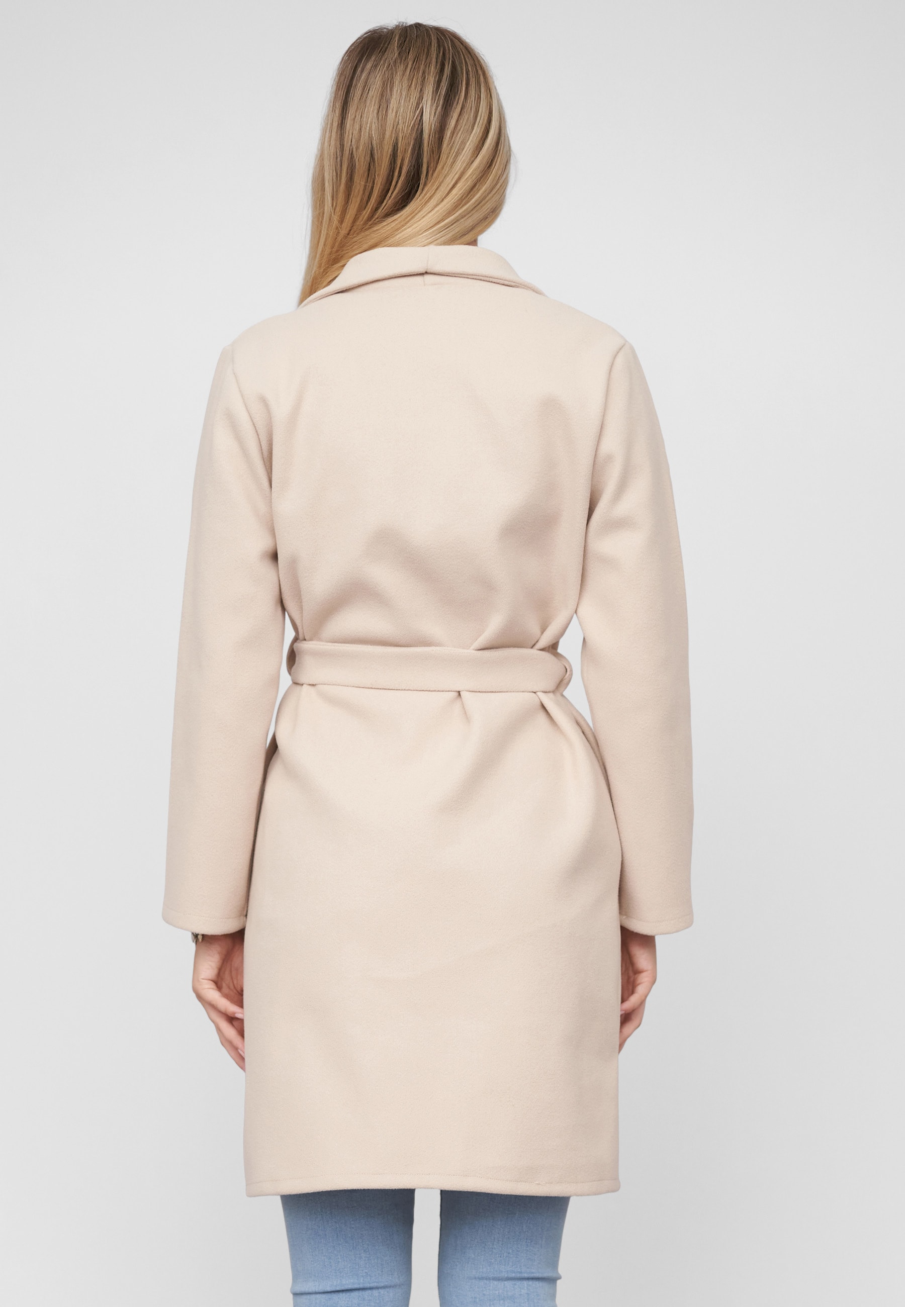 CLOUD 5IVE Cabanjacke »CLOUD 5IVE Coatigan with tie belt« 1 Stk. tlg. ohne Kapuze