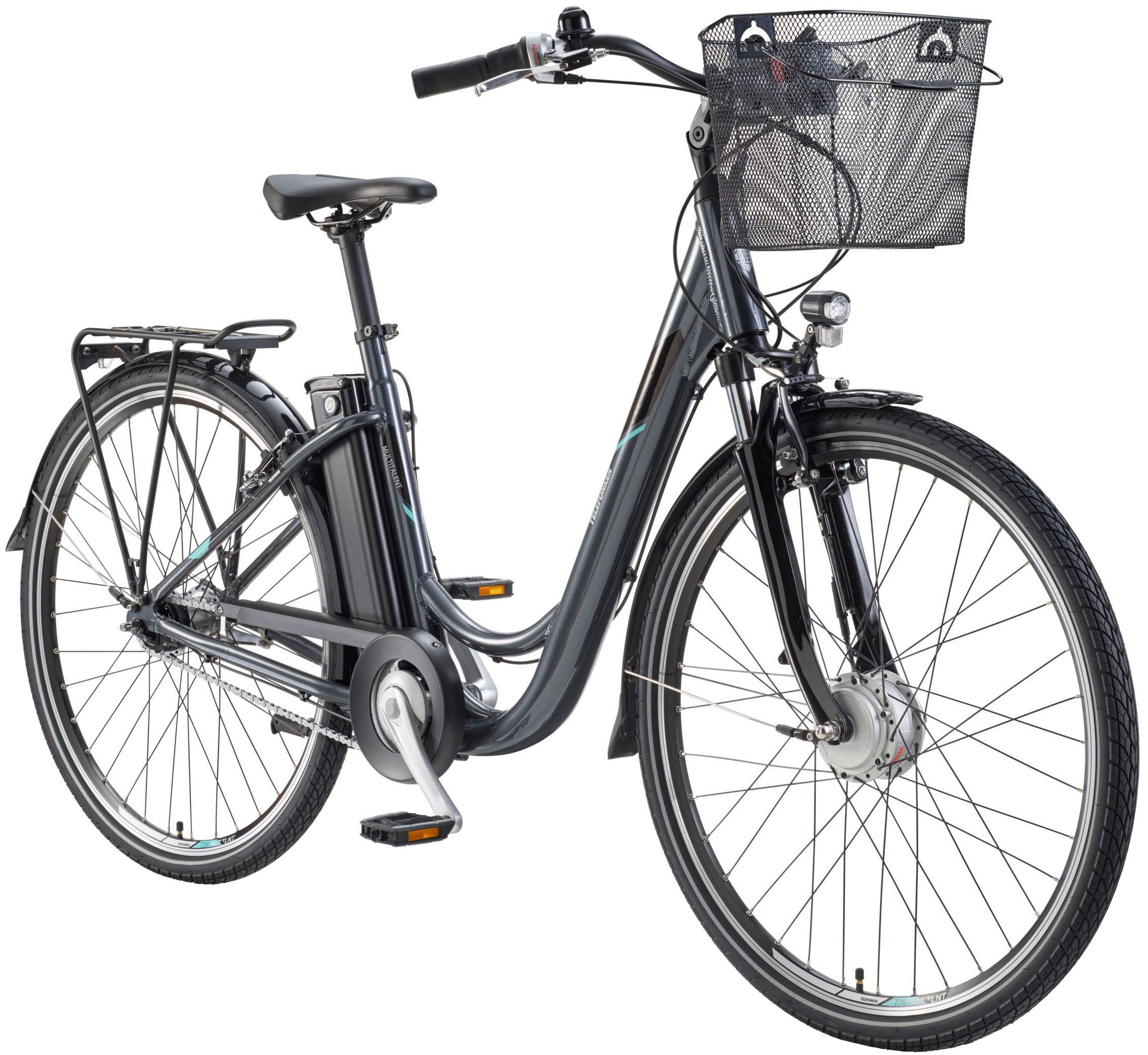 Telefunken Telefunken "Multitalent RC840" 7 Gang Shimano Nexus Schaltwerk Frontmotor 250 W Pedelec, Elektrofahrrad für Damen u. Herren
