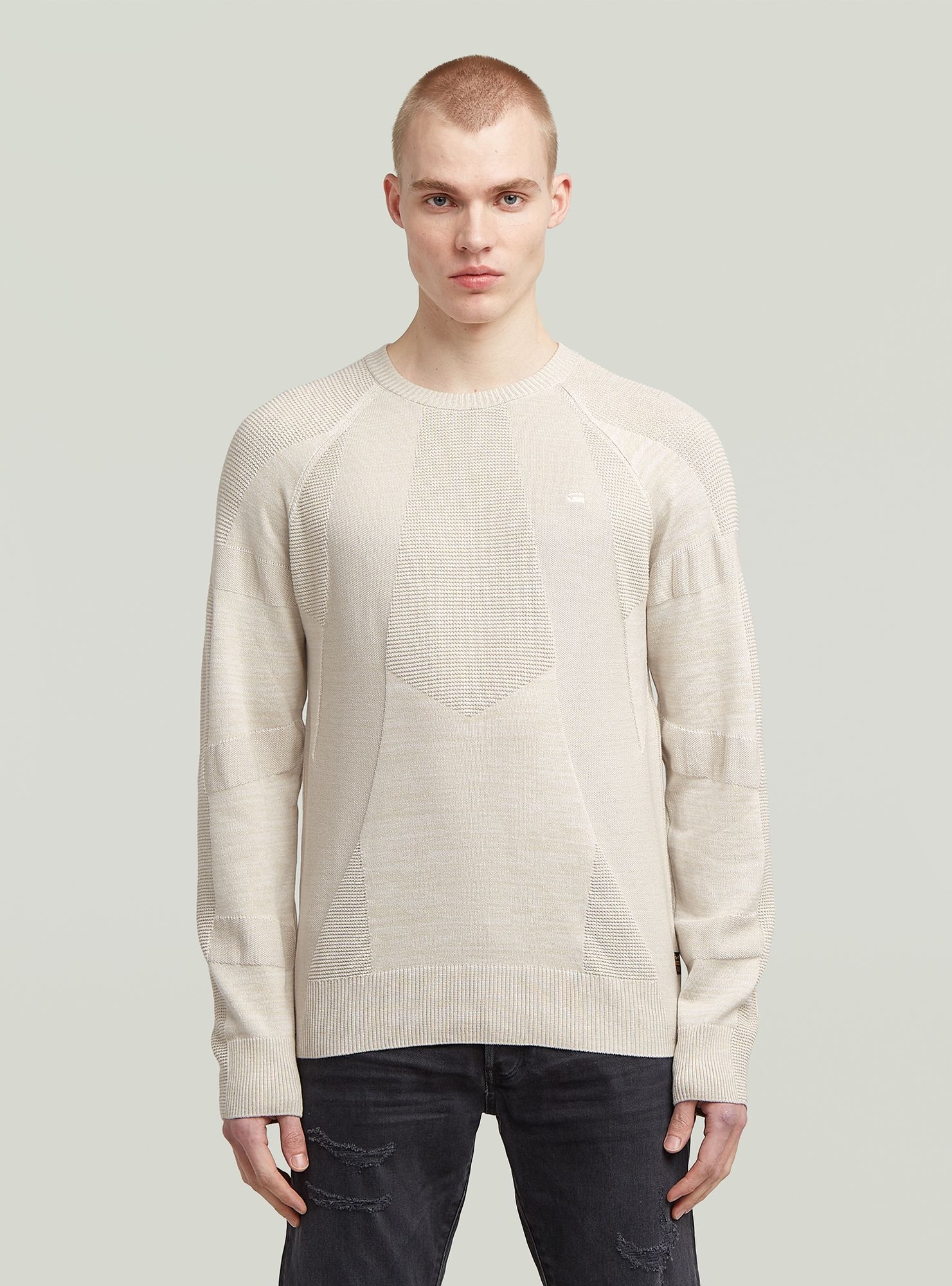 G-STAR "3D Biker Ribbed Knit Pullover"