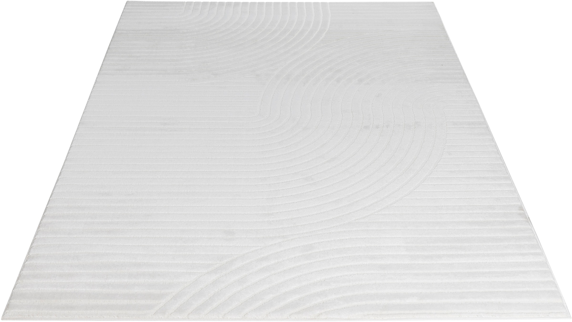 Teppich OTTO HOME "Luvu, mit Hoch-Tief-Struktur" Gr. 1, cream, B:60cm H:12mm L:90cm, Kunstfaser, Teppiche, Teppich, Modernes Design, Boho-Charme, dezenter Glanz, Wohnzimmer, Schlafzimmer 3