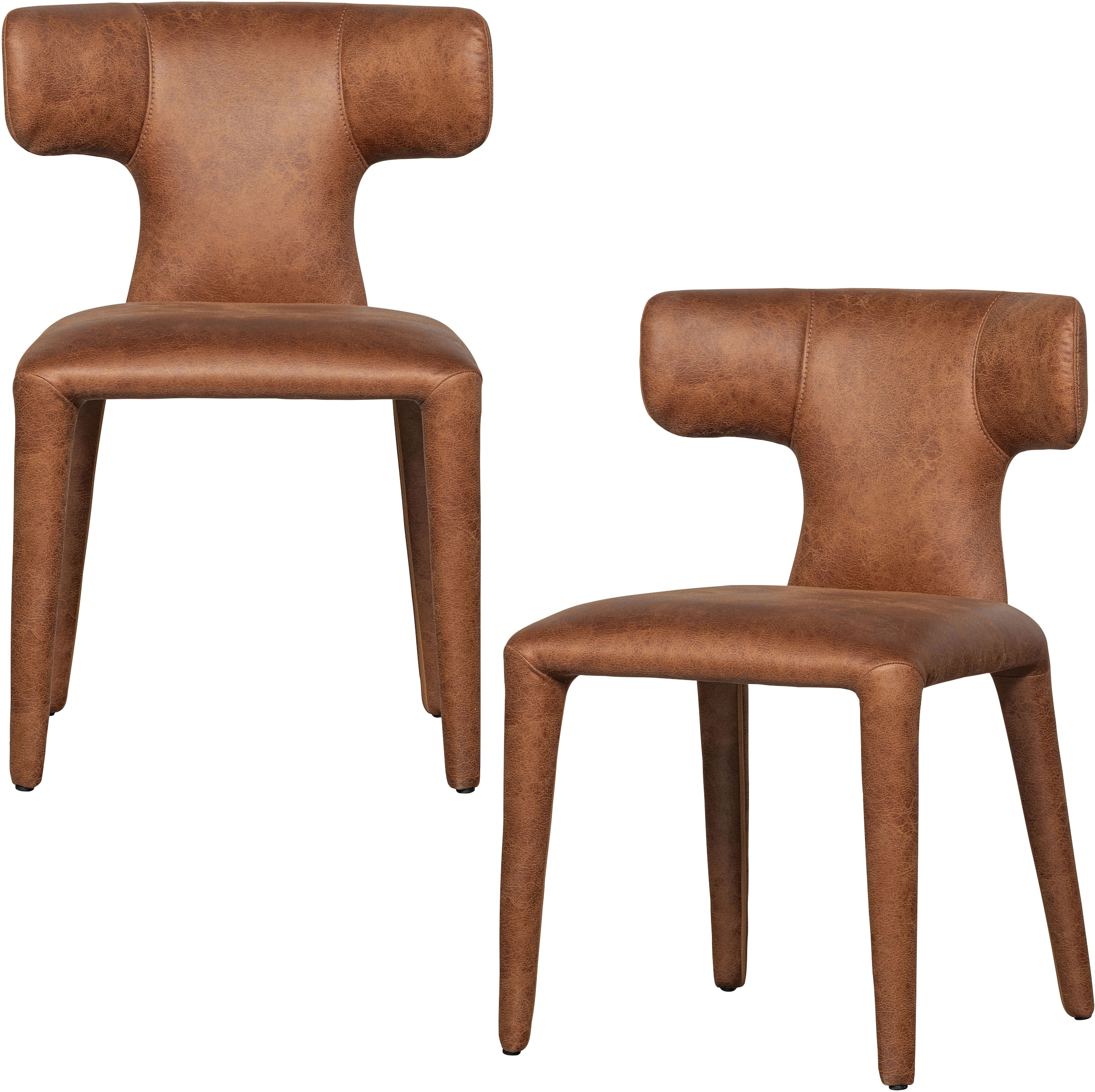 WOOOD Esszimmerstuhl »Permit aus Kunstleder komplett gepolstert H 78 x B 52 cm« (Set) 2 Stk.(Set, 2 St) Sehr hohe Verschleißfestigkeit, Breite 52 cm