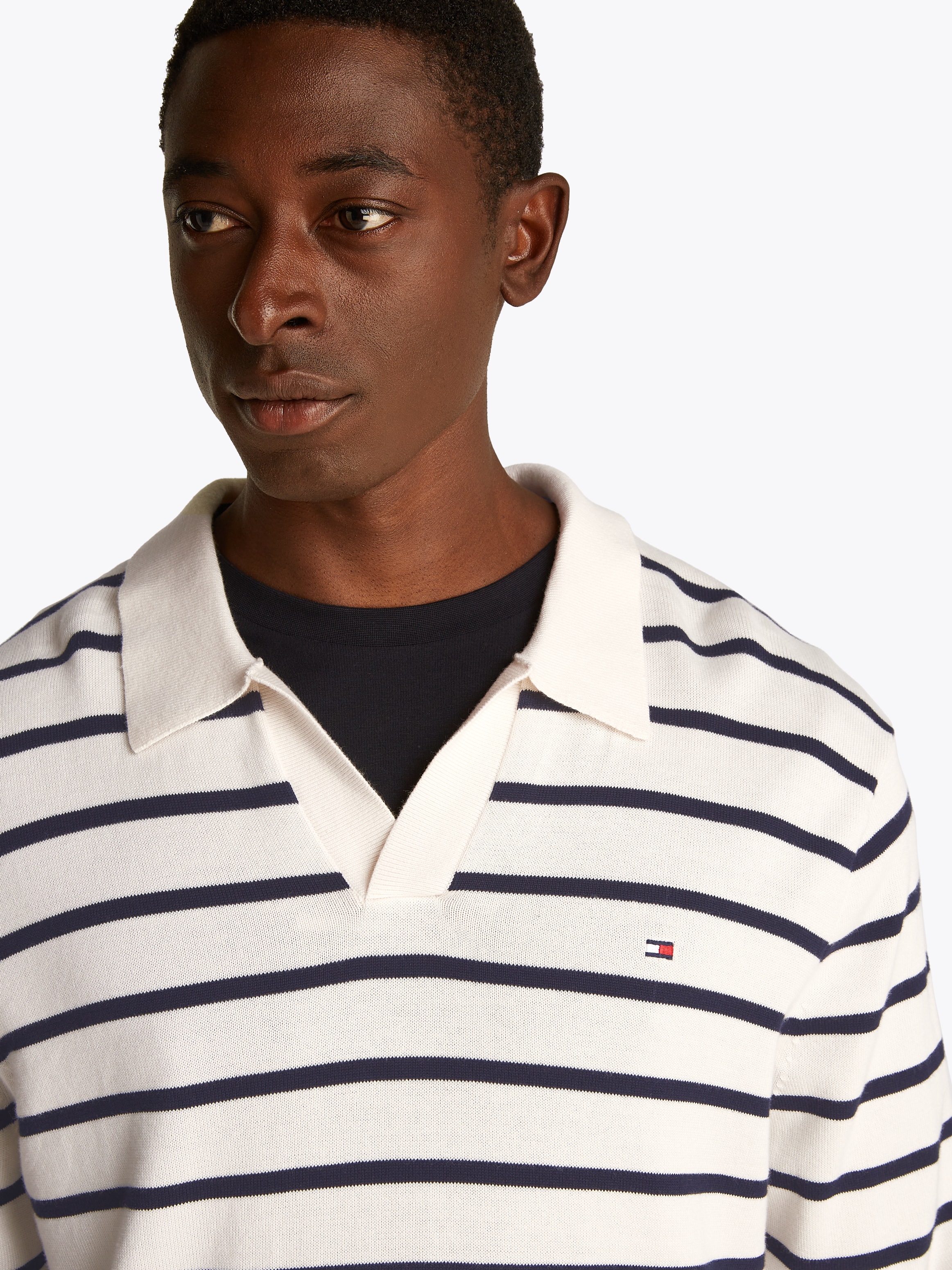 Tommy Hilfiger Polokragenpullover "ESSENTIAL COTTON LS JONNY COLLAR" günstig online kaufen