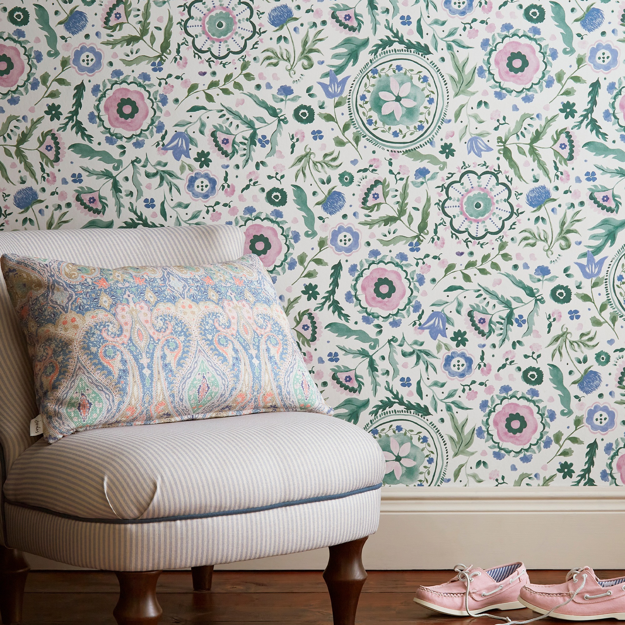 Joules Vliestapete "Festival Blumen" Motiv glatt Design Tapeten
