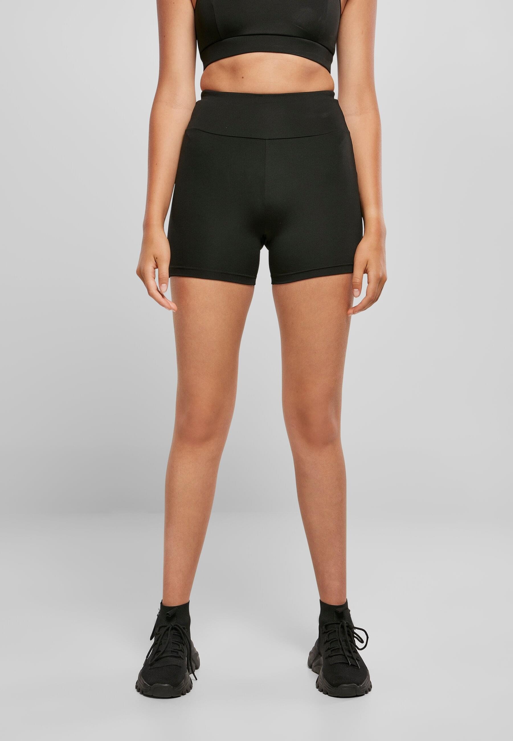 URBAN CLASSICS Stoffhose »Urban Classics Damen Ladies Recycled High Waist Cycle Hot Pants«, (1 tlg.)
