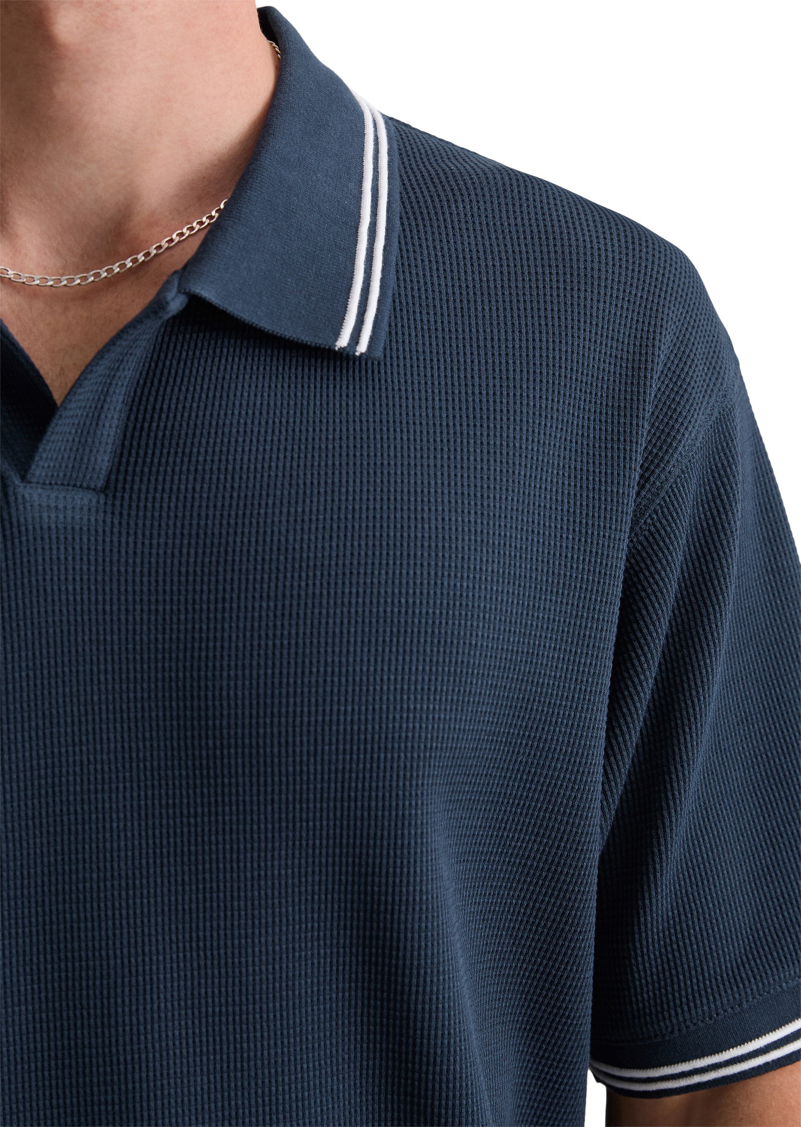 Marc O'Polo DENIM Poloshirt »aus weichem Waffel-Jersey«
