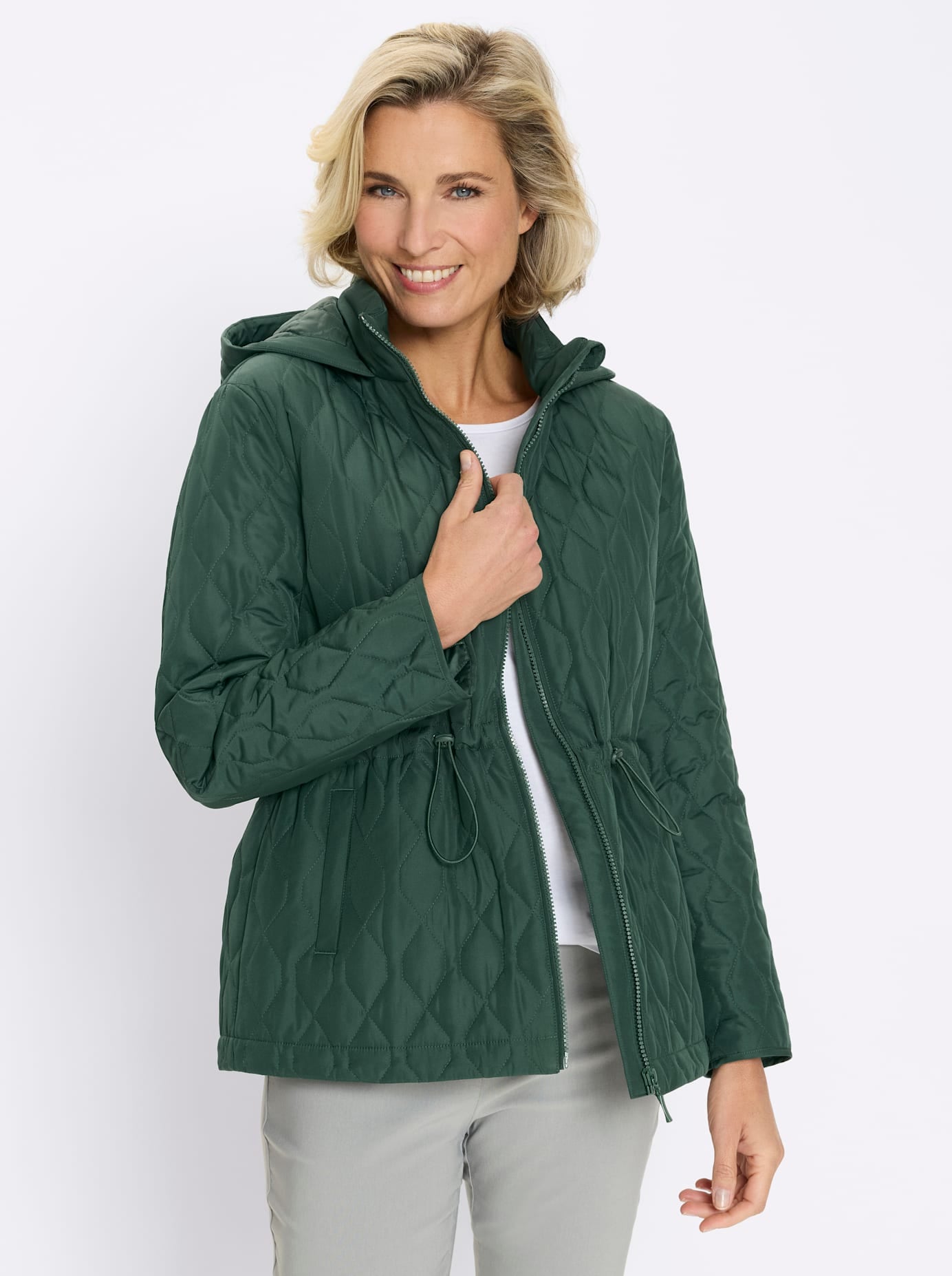 Classic Basics Steppjacke mit Kapuze