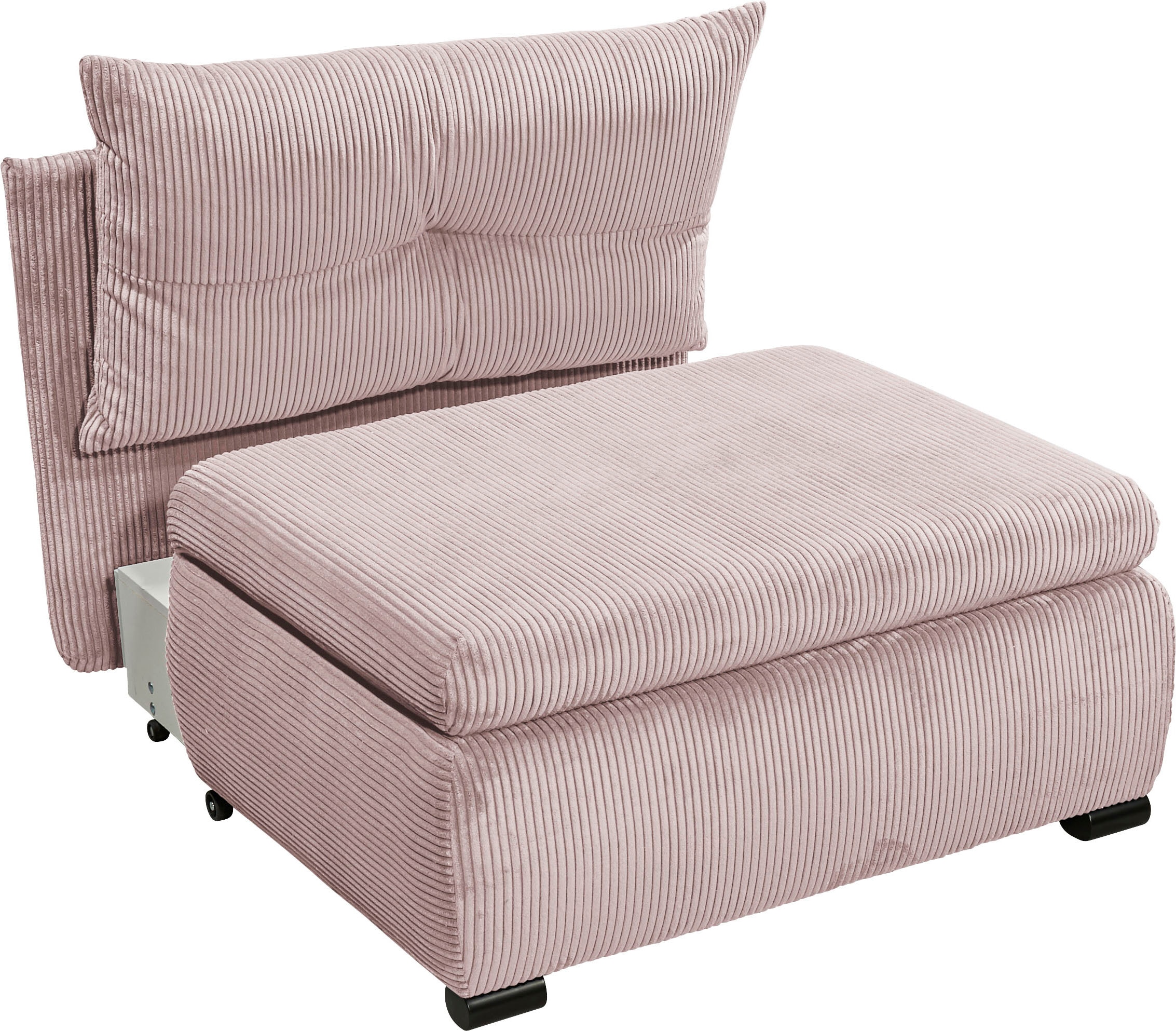ED EXCITING DESIGN Schlafsofa »Charlie«, Schlafsessel mit Bettkasten & 1 Rückenkissen