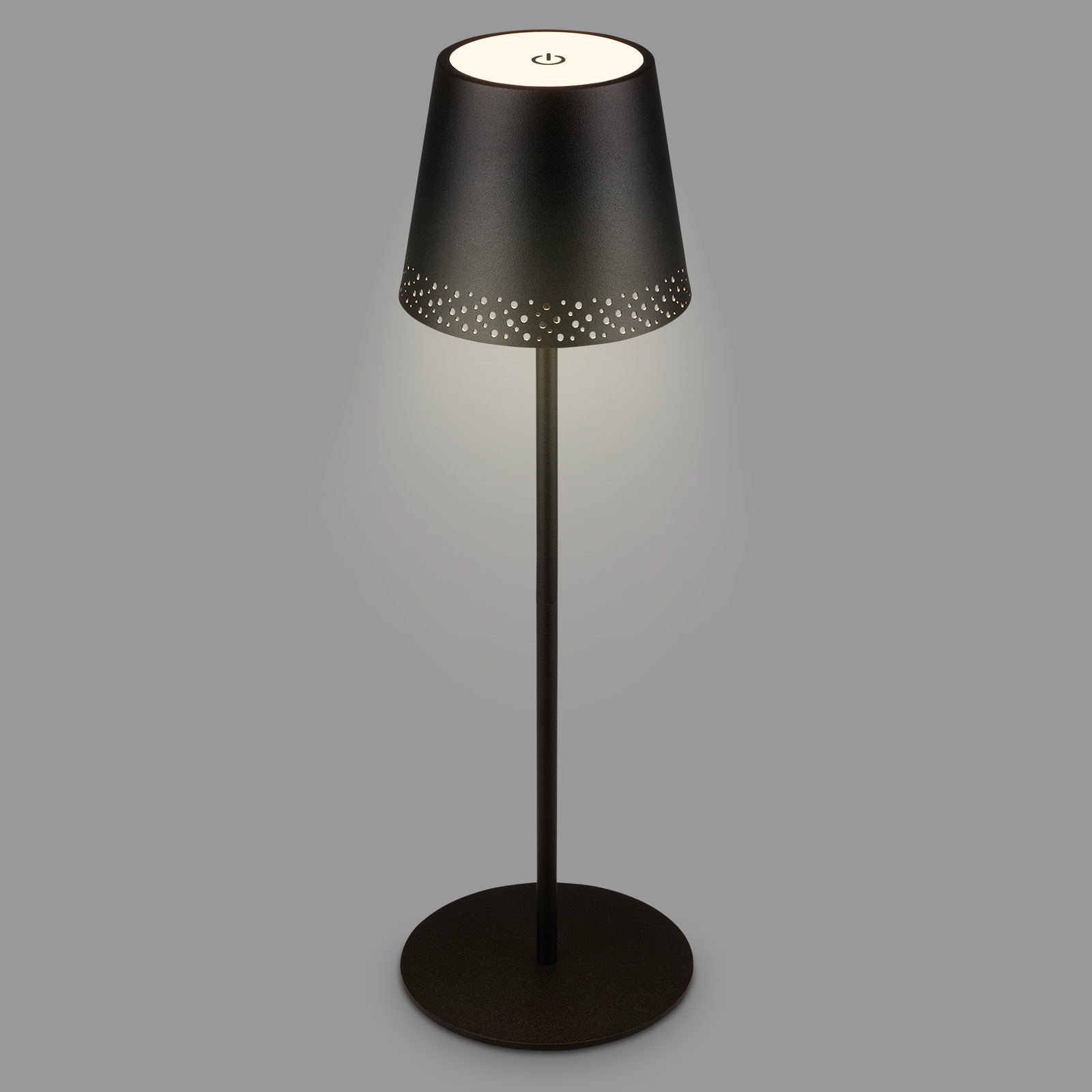 Briloner Leuchten LED Tischleuchte »KIKI« LED-Modul 1 Stk. Warmweiß mit Akku, höhenverstellbar, USB-C, warmweiß, IP44, grün, 38 cm