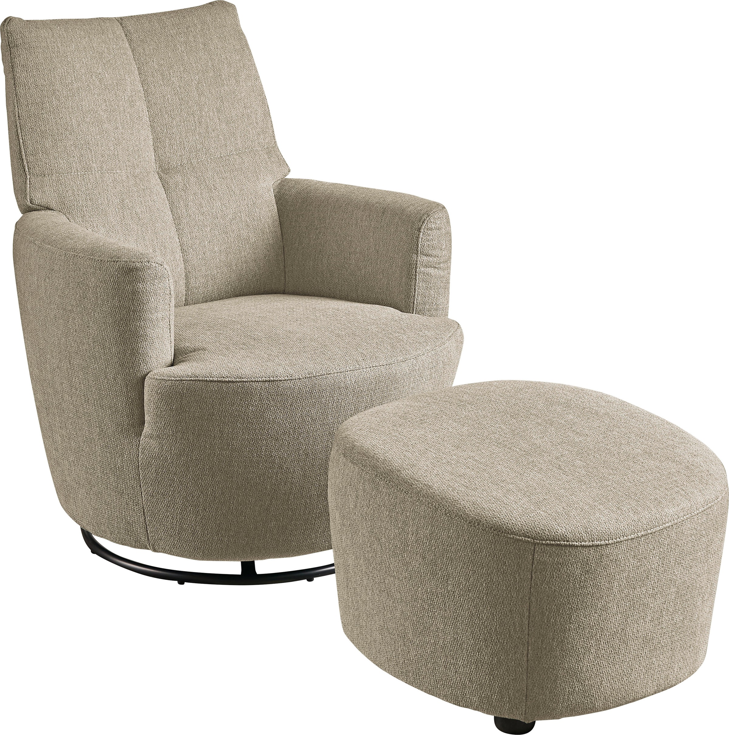 set one by Musterring "SO 1450" Set, mit Dreh- und Wippfunktion, inklusive Hocker