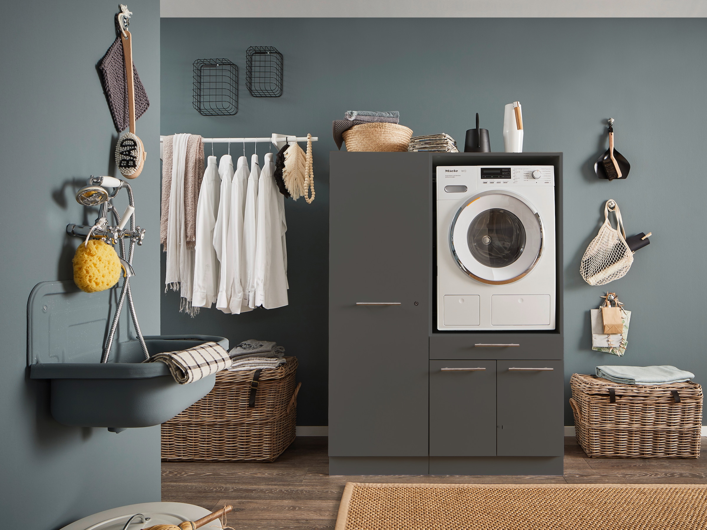 Laundreezy Mehrzweckschrank-Set "LAUNDREEZY LDSK6", Breite 117,5 cm günstig online kaufen