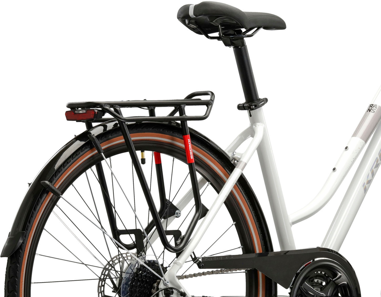 Kross Trekkingrad »KROSS Trekkingrad Damen 28" Trans 3.0 ULT.RA weiß 24 Gänge« 24 Gang Shimano ACERA M3020 Schaltwerk Kettenschaltung