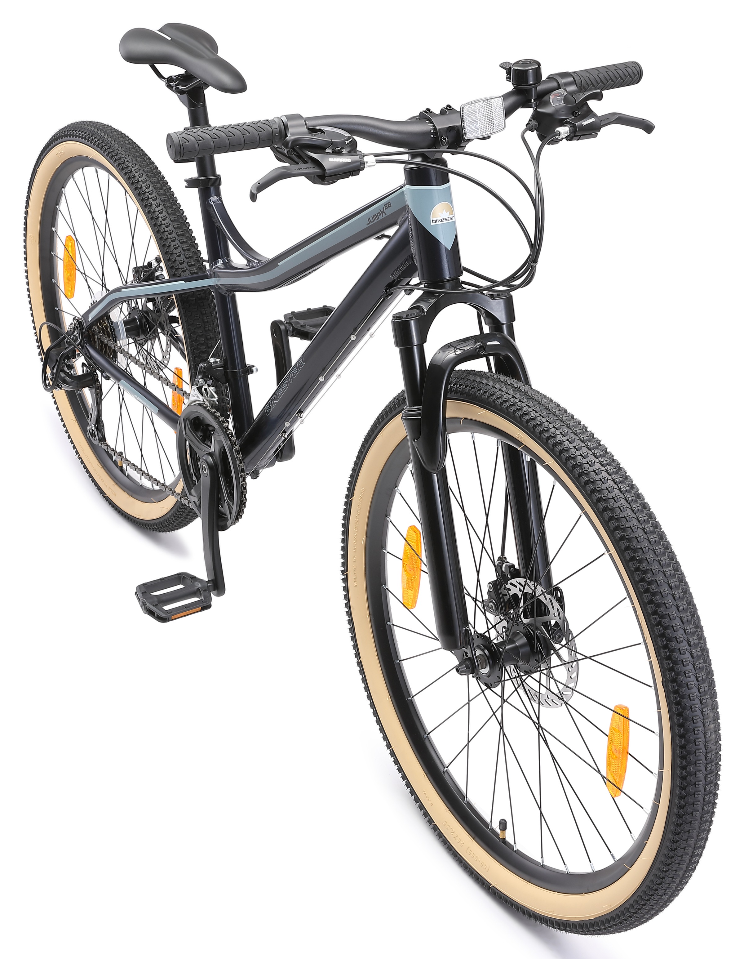 Bikestar Mountainbike 21 Gang Shimano RD-TY300 Schaltwerk Kettenschaltung für Damen und Herren, Kettenschaltung