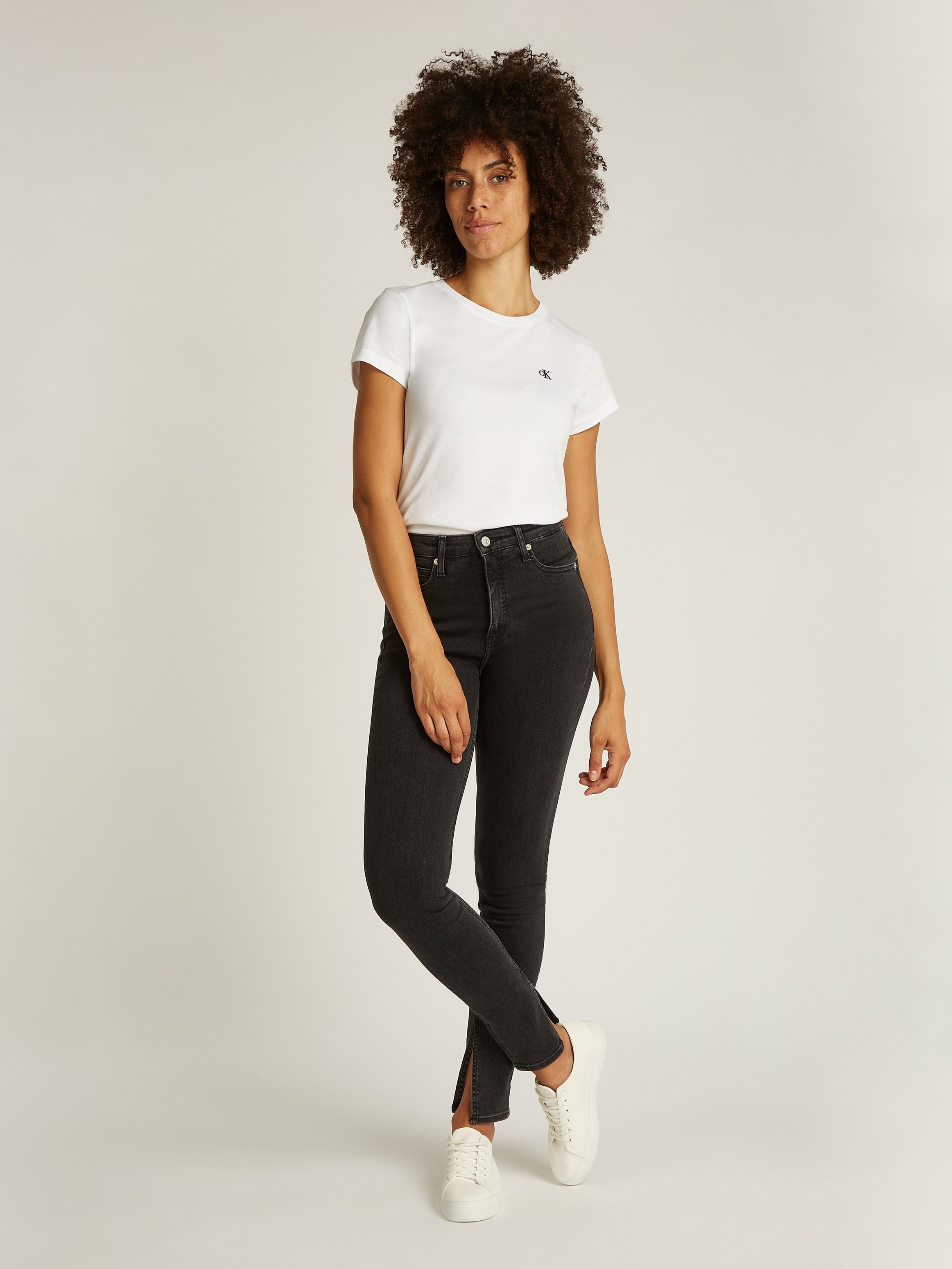 Calvin Klein Jeans Skinny-fit-Jeans »HIGH RISE SUPER SKINNY«, mit stoned wash Optik, mit Coinpocket