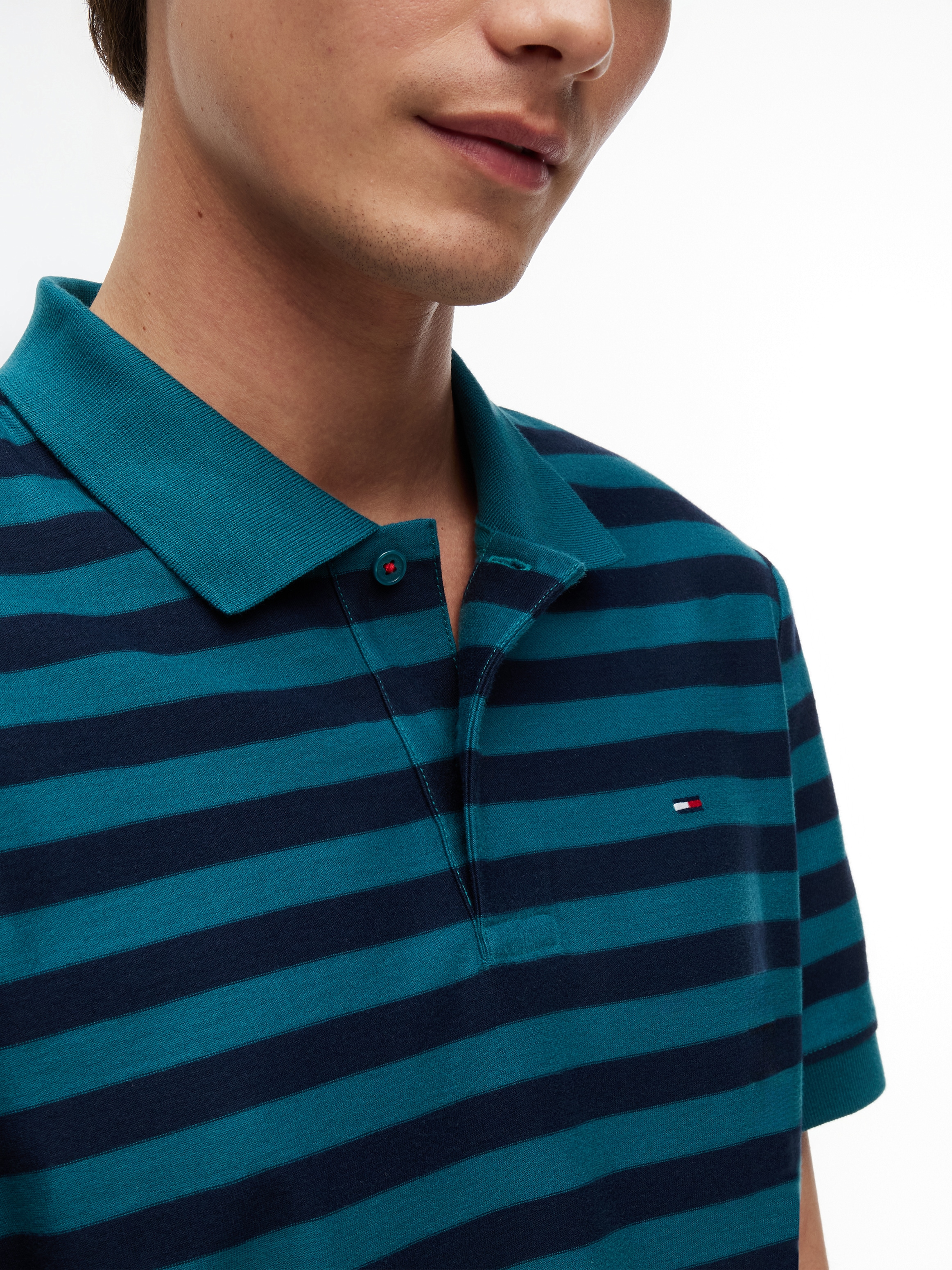 Tommy Jeans Poloshirt »TJM REG STRIPE POLO EXT« aus Baumwoll-Jersey, Regular Fit