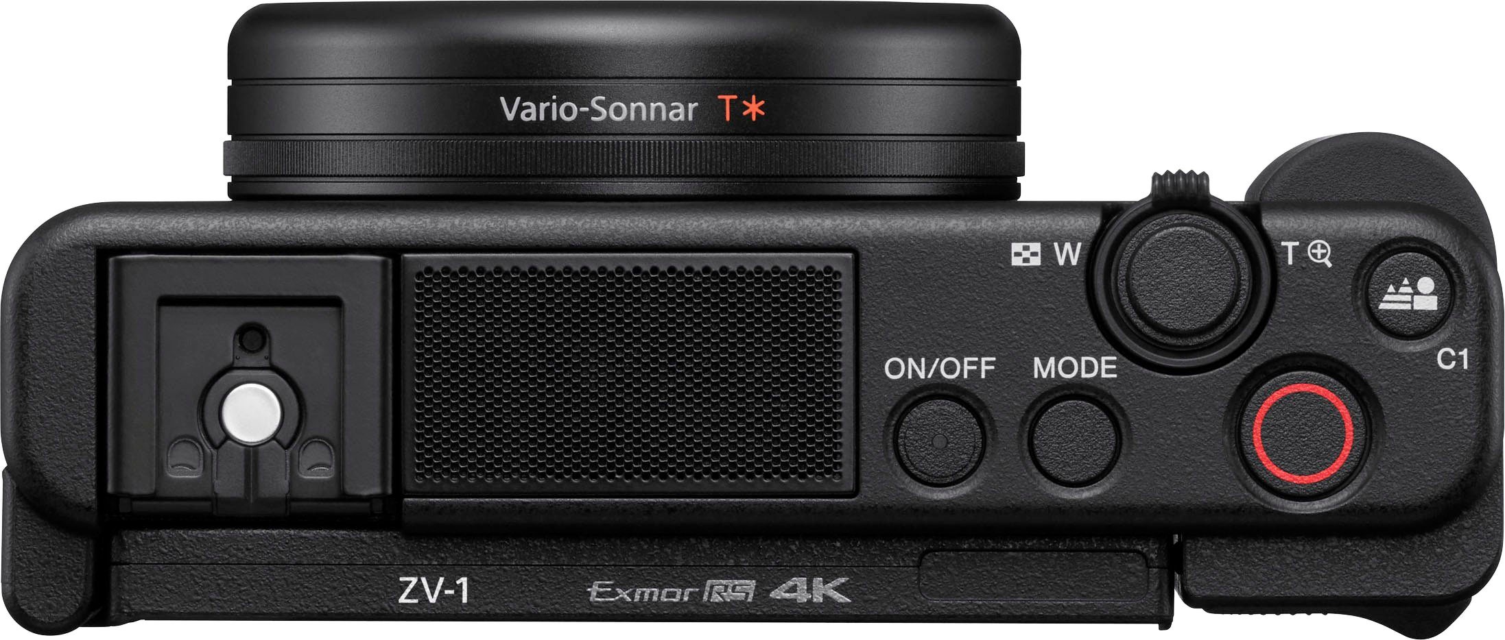 Sony Kompaktkamera »Vlog-Kamera ZV-1«, 20,1 MP, WLAN (Wi-Fi)-Bluetooth, seitlich klappbares Selfie-Display für Vlogging & YouTube, 4K Video