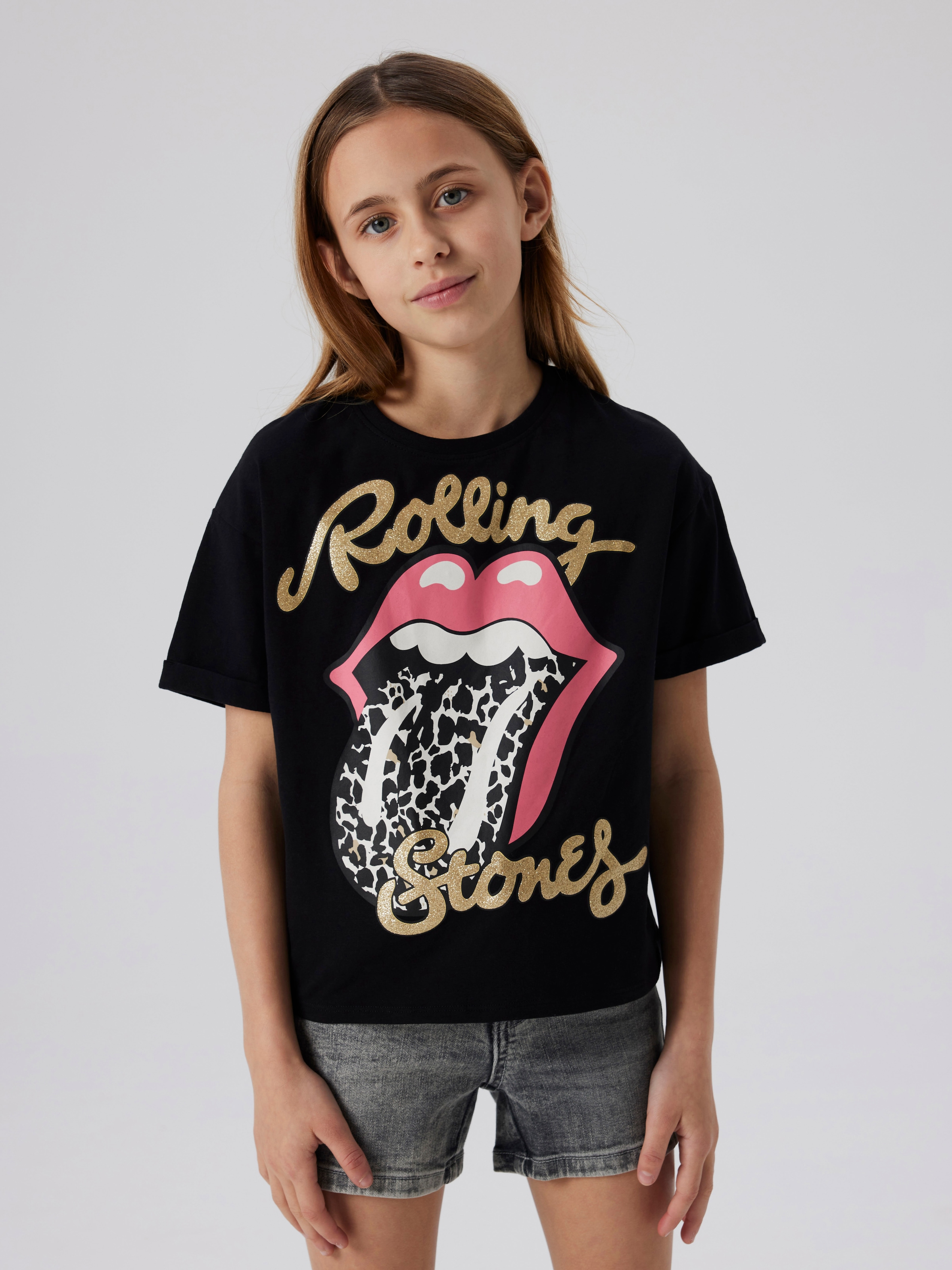 Name It Kurzarmshirt »NKFFARDA ROLLNGSTONES SS...