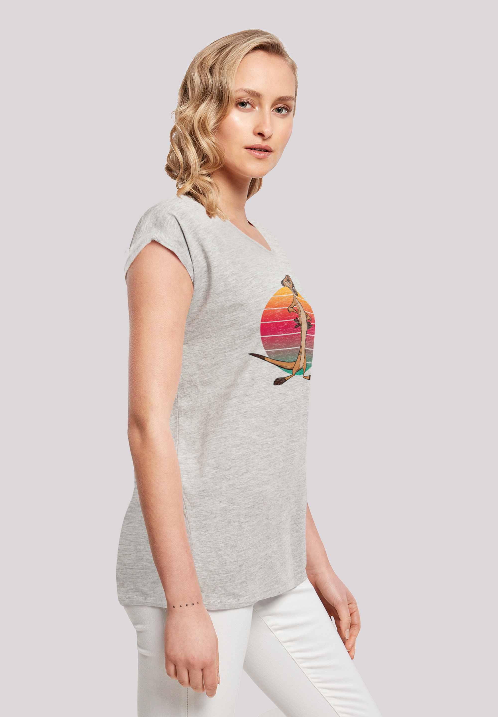 F4NT4STIC T-Shirt »Disney König der Löwen Timon Sunset«, Print