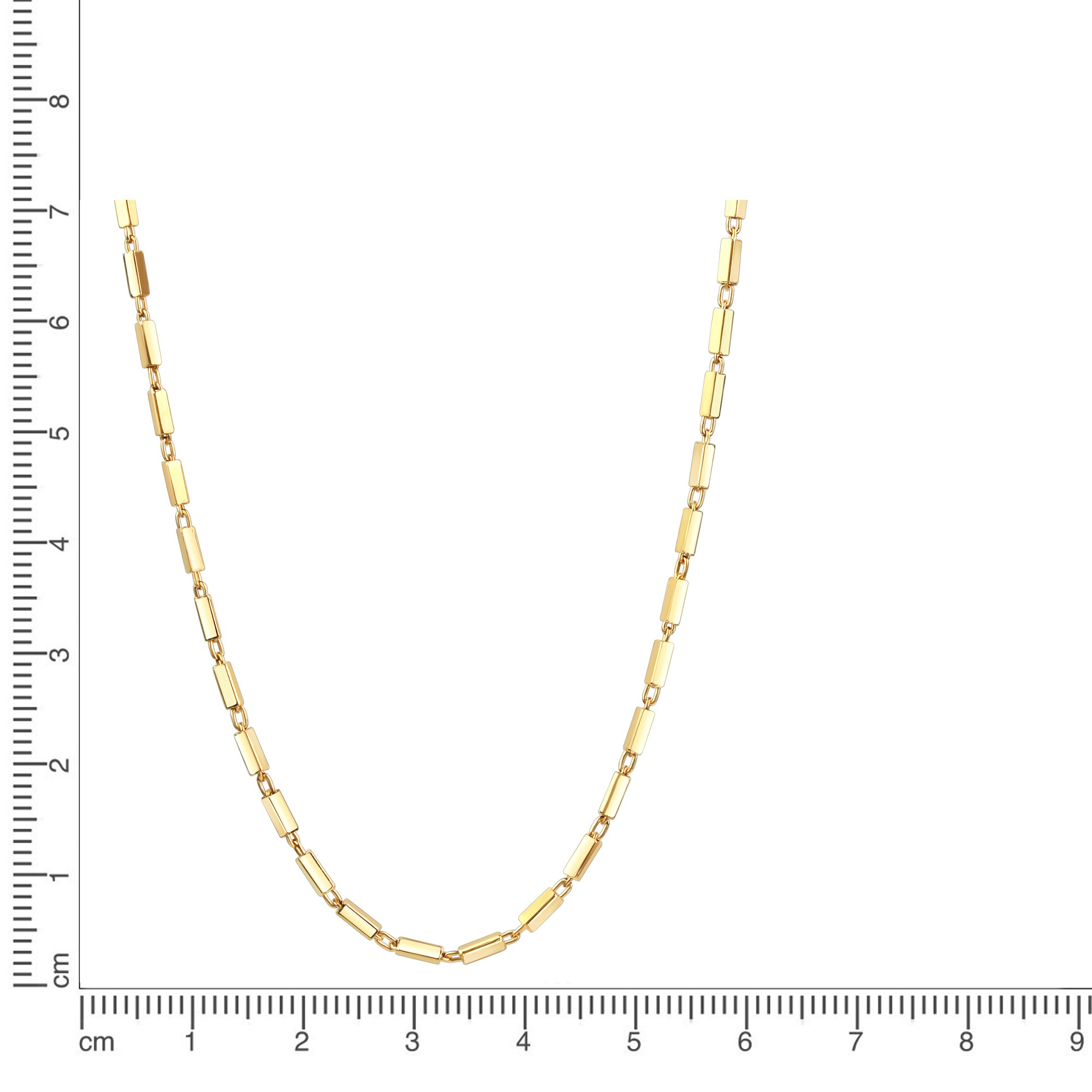 CELESTA Collierkettchen »925/- Sterling Silber vergoldet Stäbchen«