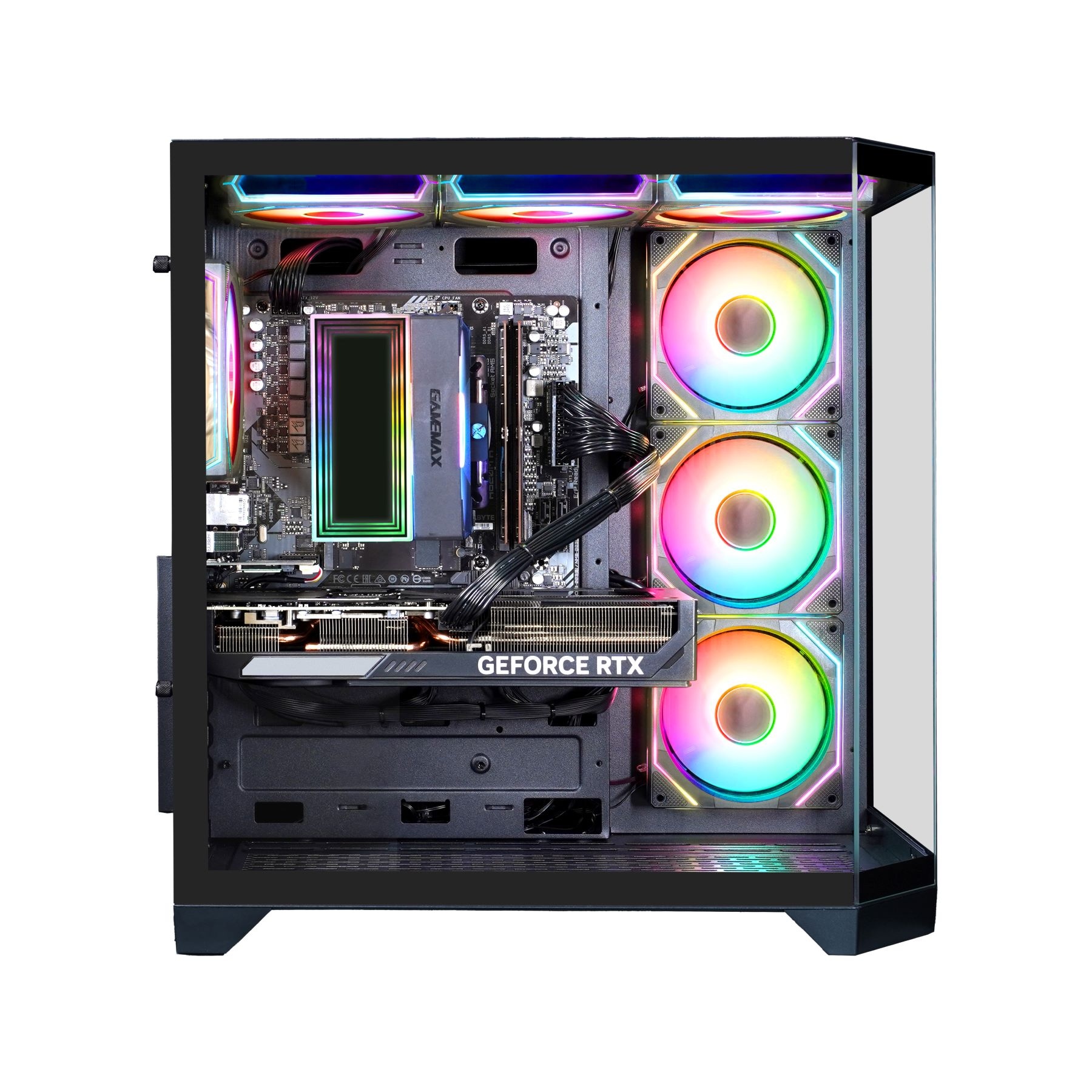 GAMEMAX PC-Komplettsystem »MegaDeal Gaming-PC-Set HYPE-A BK«, Windows 11 + MSI PRO MP273A LED-Monitor, 69cm (27")