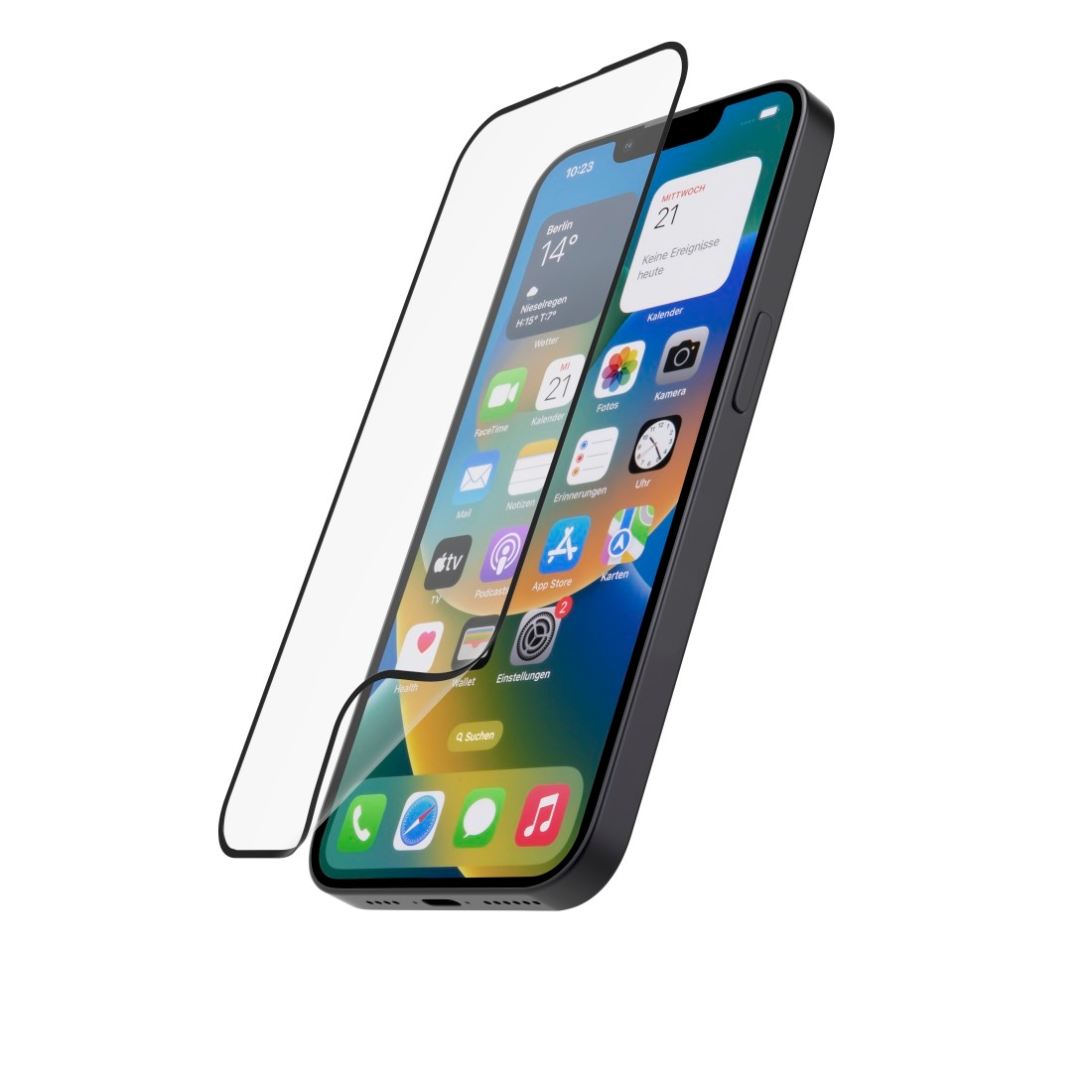 Hama Displayschutzglas »Panzerglas Hiflex Eco für Apple iPhone 13, 13 Pro, 14, Full-Cover«, für Apple iPhone 13/13 Pro/14