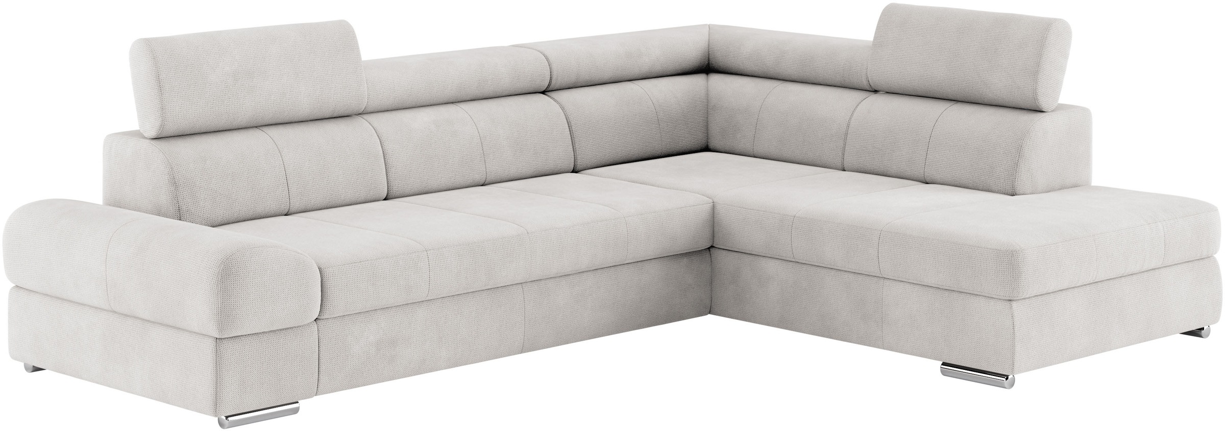 sit&more Ecksofa »Broadway L-Form«, mit verstellbaren Kopfteilen, wahlweise mit Bettfunktion