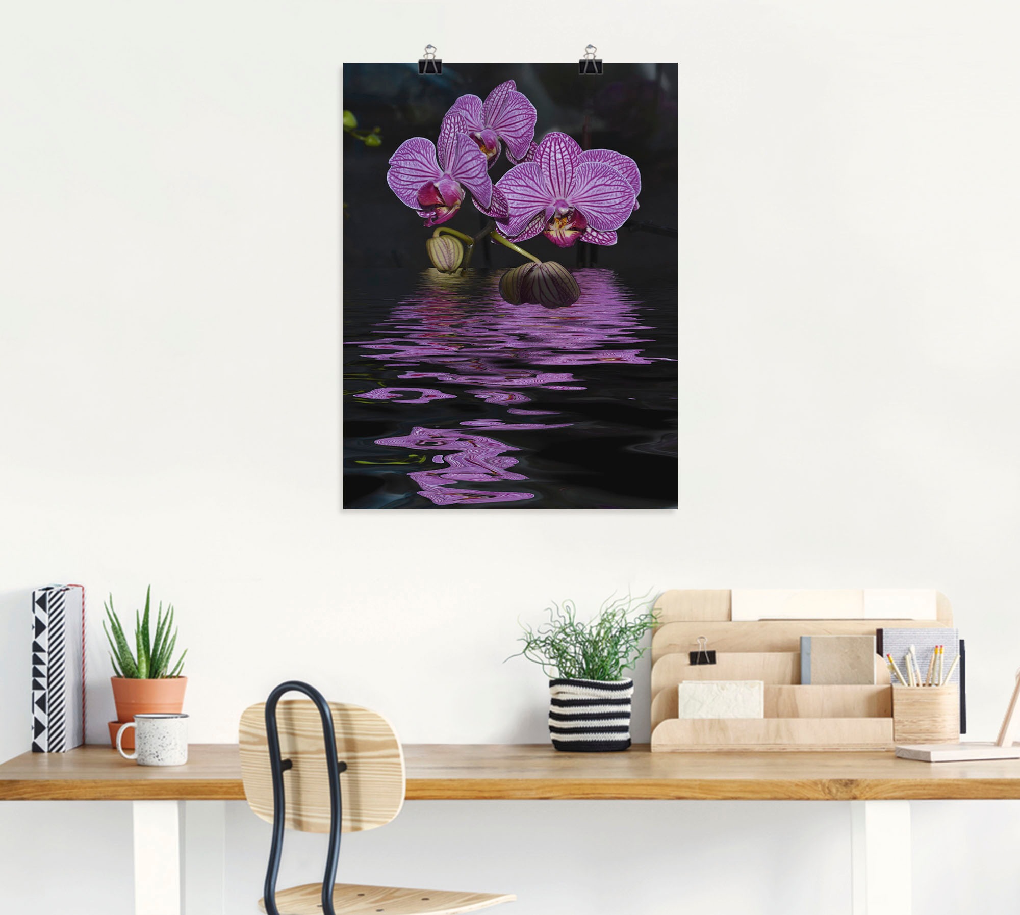 Artland Wandbild »Wasserorchidee«, Blumen, (1 St.), als Alubild, Leinwandbild, Wandaufkleber oder Poster in versch. Größen