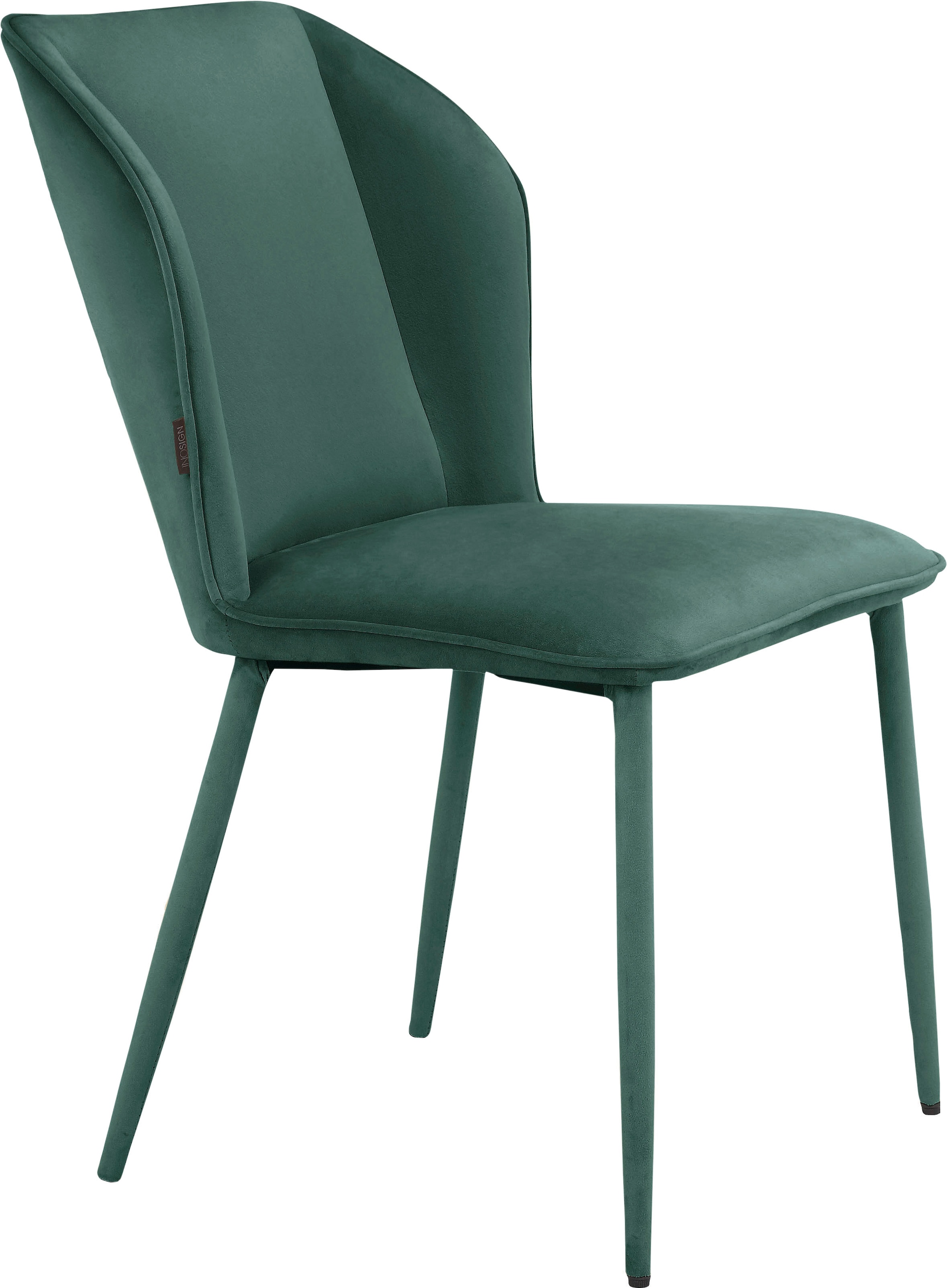 OTTO home Esszimmerstuhl "Koa" () 2 Stk.in Velourstoff, mit Sitz und Rücken günstig online kaufen