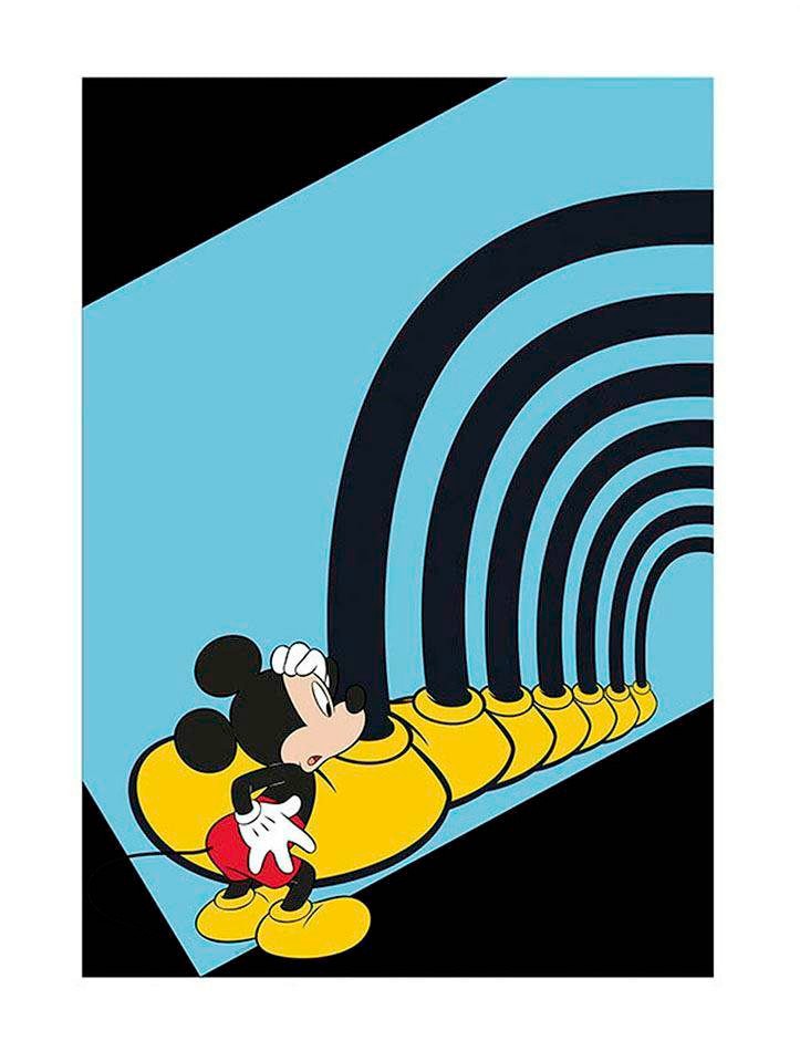 Komar Poster "Mickey Mouse Foot Tunnel", Disney, (1 St.), Kinderzimmer, Schlafzimmer, Wohnzimmer