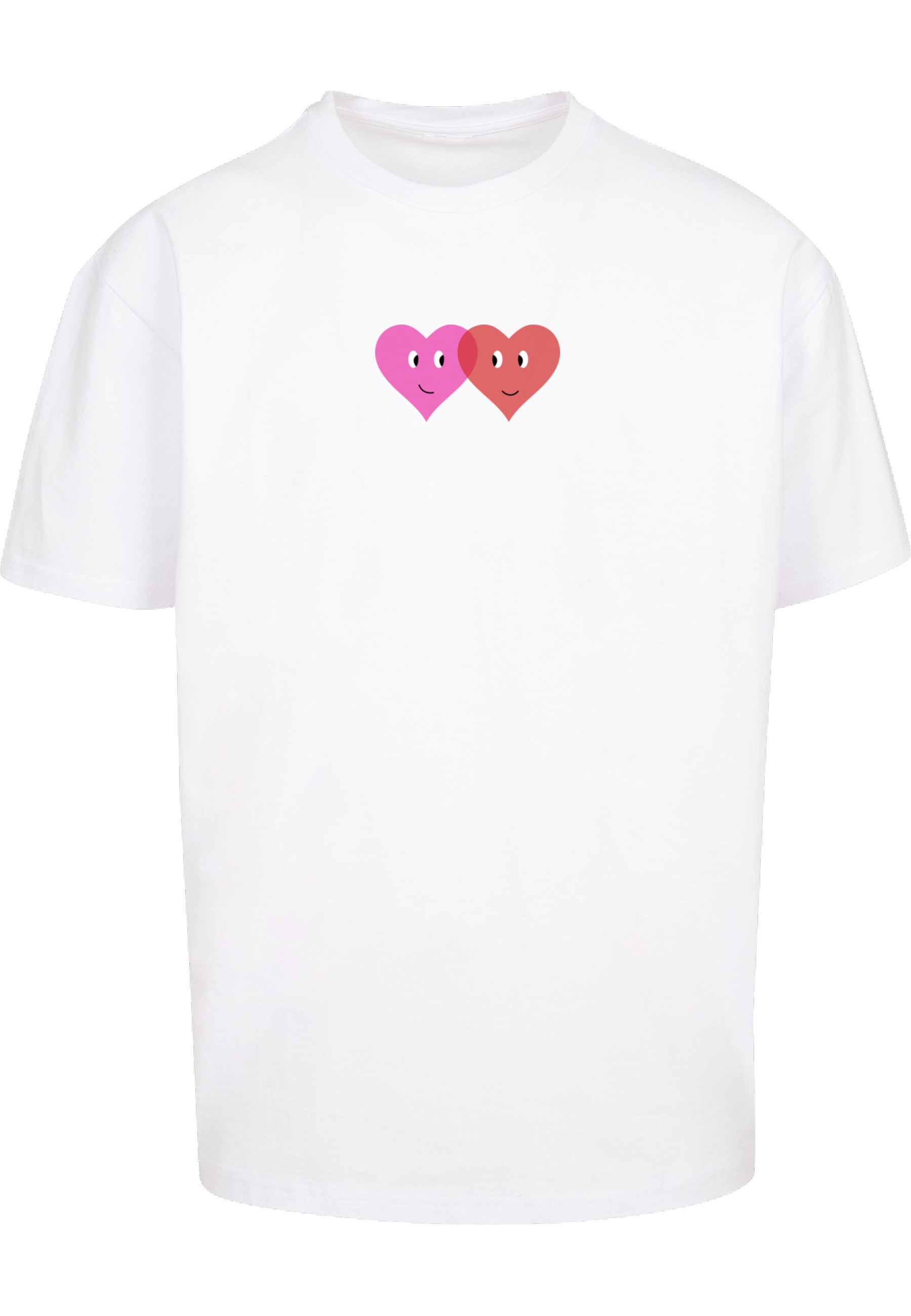Merchcode T-Shirt "Merchcode Hugs & Love - Two Hearts Heavy Oversize Tee" 1 Stk.