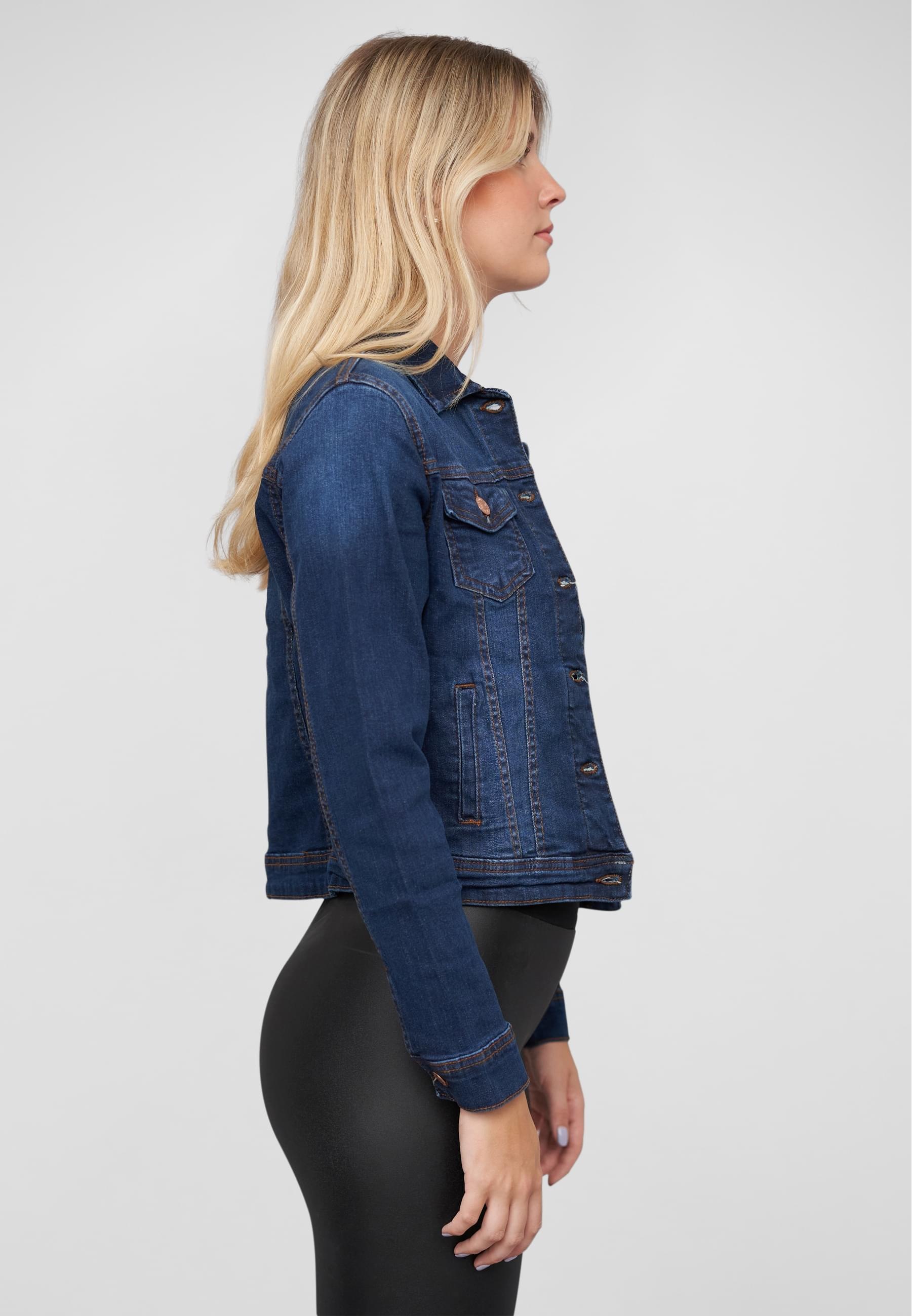 CLOUD 5IVE Jeansjacke »CLOUD 5IVE Damen Jeans Jacke« 1 Stk. tlg. ohne Kapuze