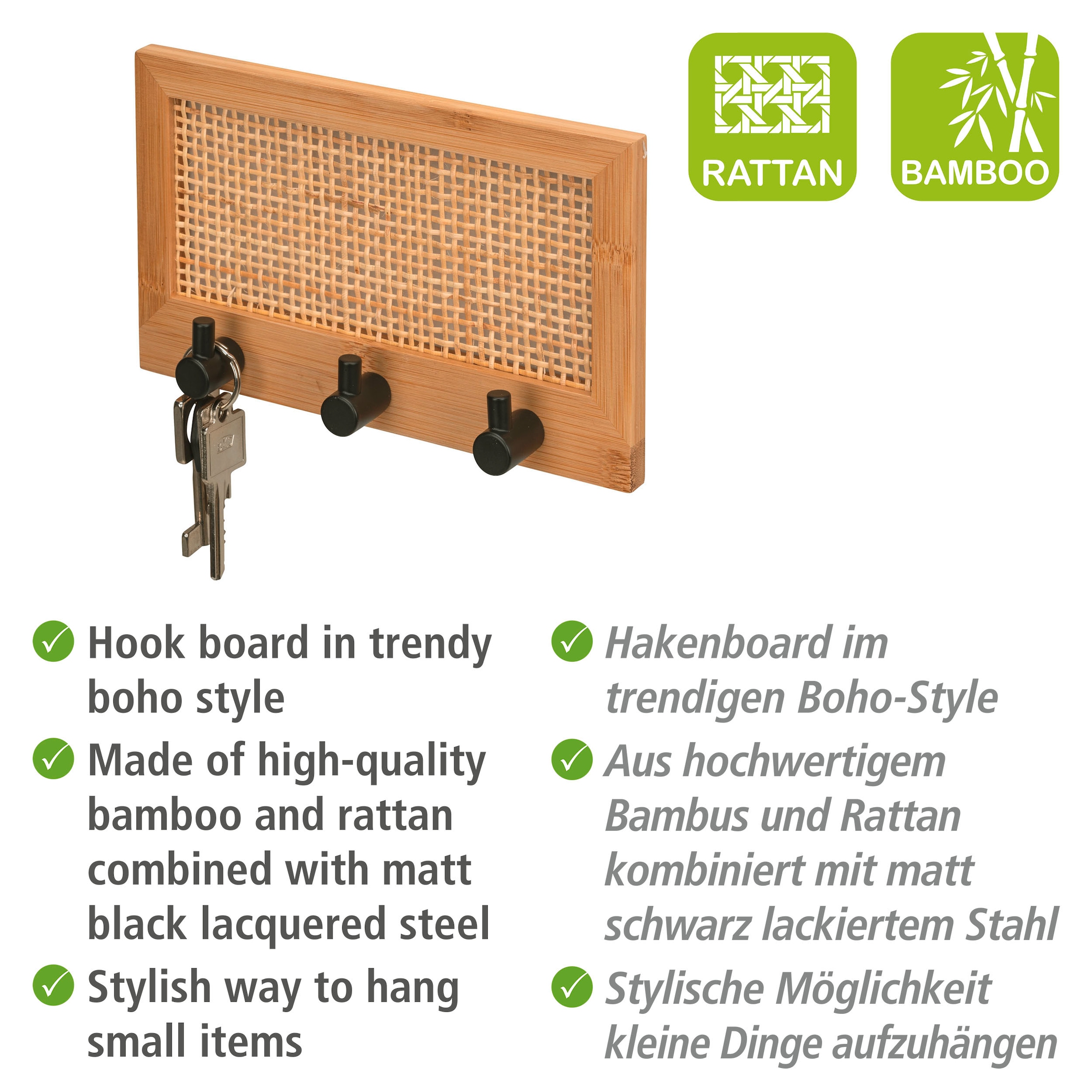 WENKO Hakenleiste »Allegre«, mit 3 Haken