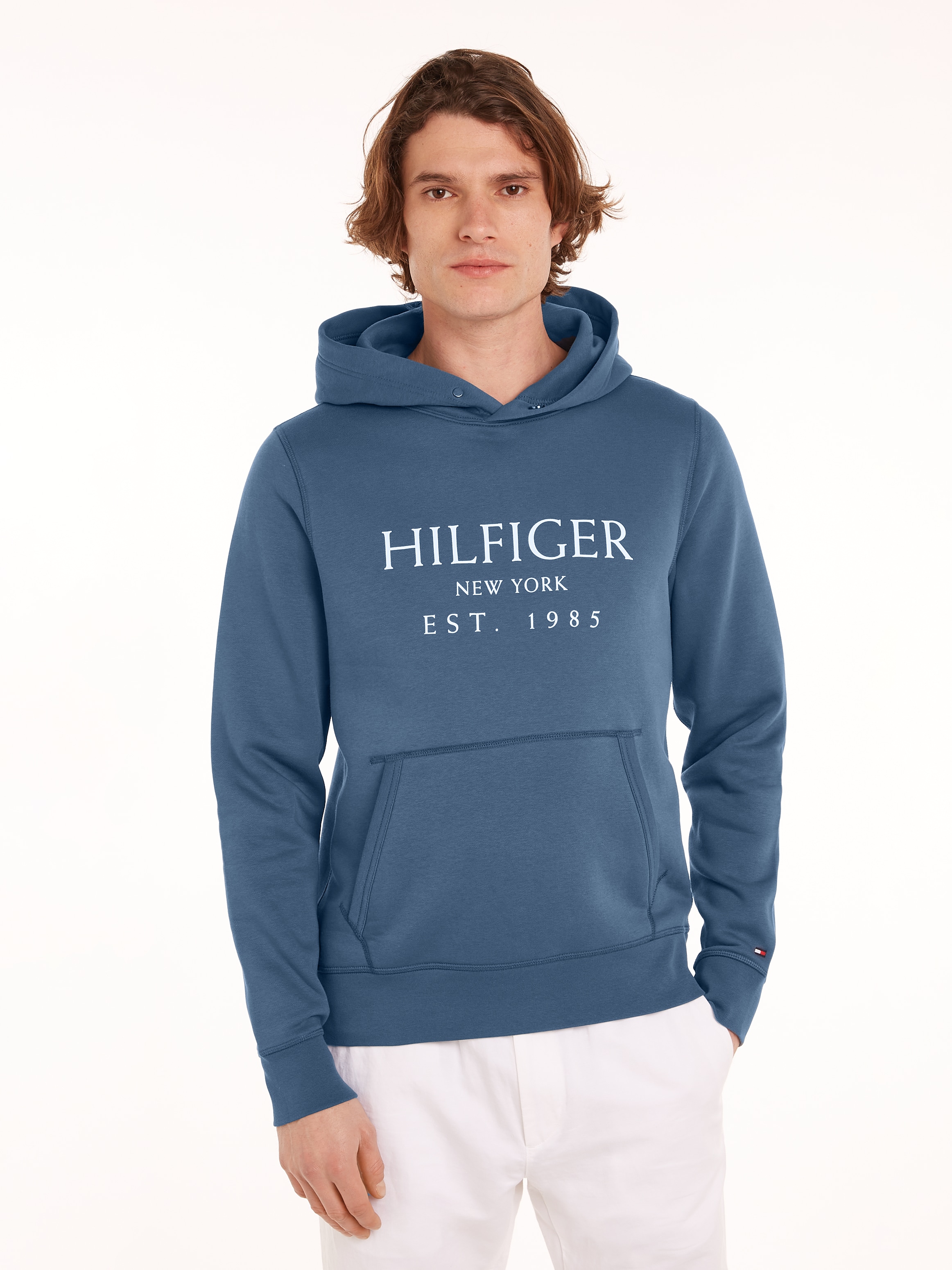 Hoodie »BIG HILFIGER HOODY«, mit kontrastfarbenen Print