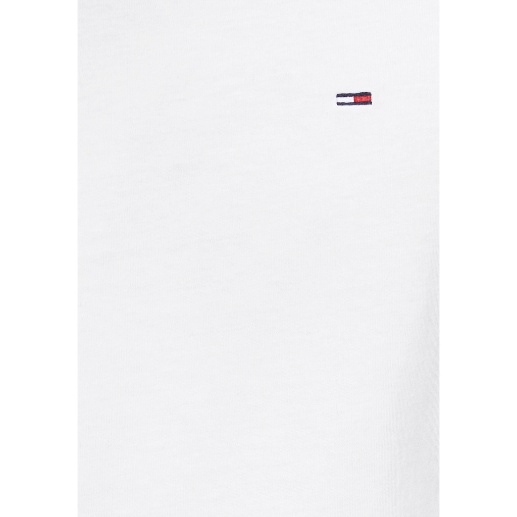 Tommy Jeans T-Shirt »TJM ESSENTIAL SOLID TEE«, Regular Fit mit Rundhalsausschnitt und dezenter Logo-Flag