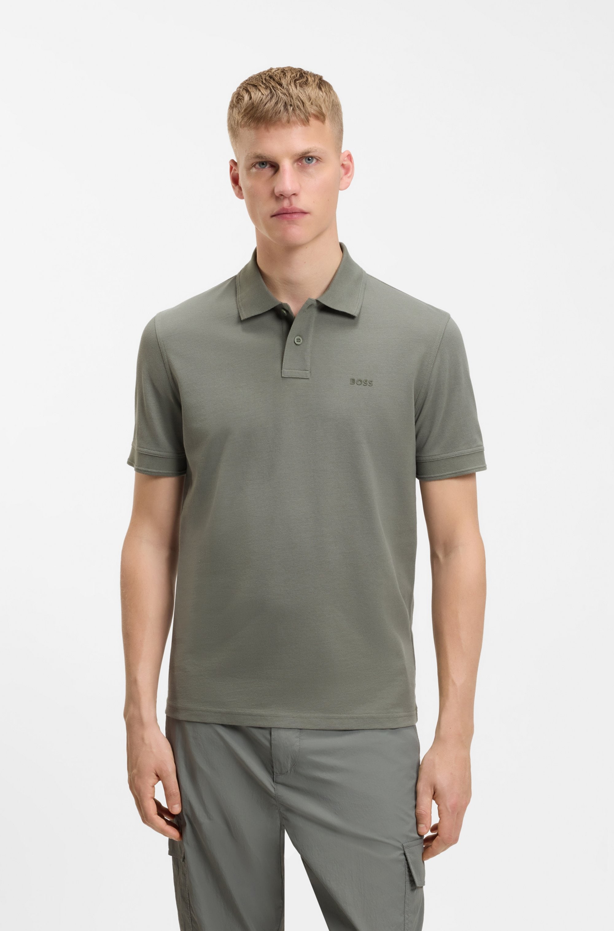 BOSS ORANGE Poloshirt "Prime Regular Fit" Cotton Pique Polo aus 100% Baumwolle