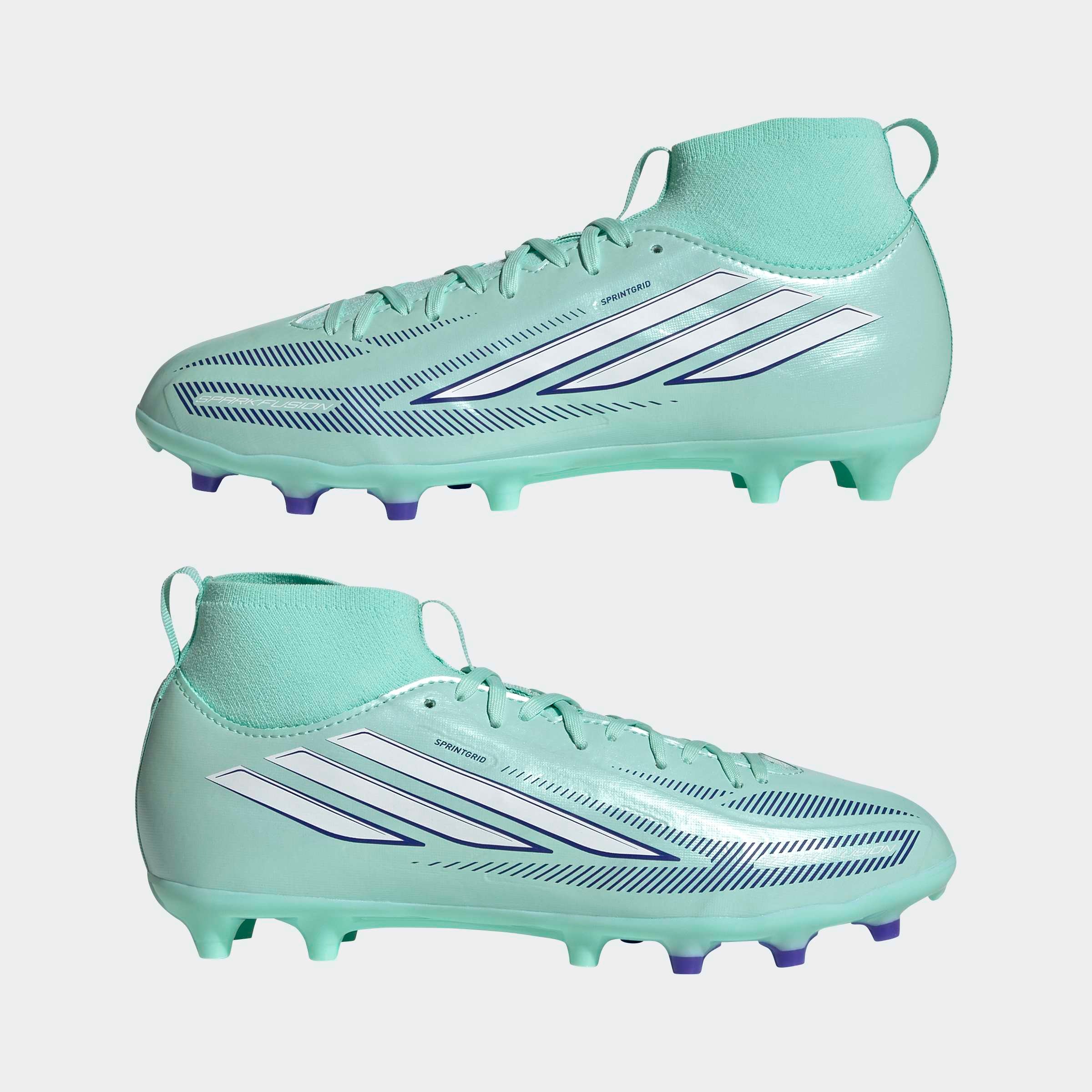adidas Performance Fußballschuh »F50 SPARKFUSION LEAGUE KIDS , NATURRASEN / KUNSTRASEN, HALBHOCH«  für Rasen und Kunstrasenplätze geeignet