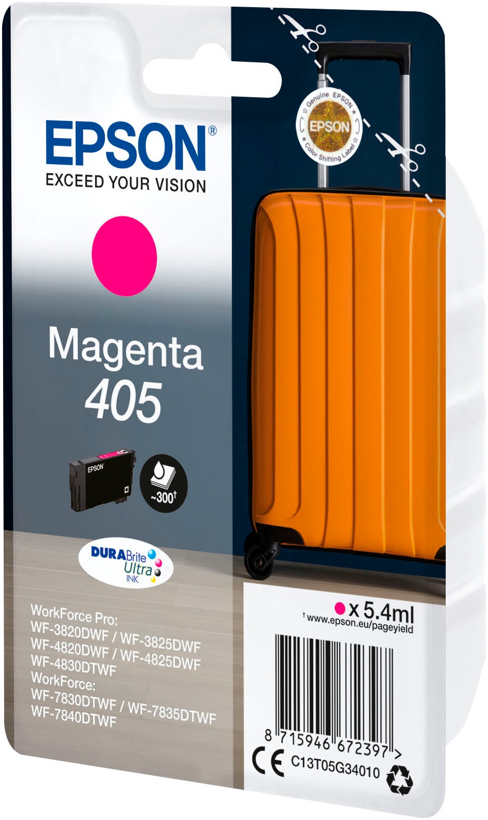 Epson Tintenpatrone »original DURABrite Ultra 405 (Koffer)«