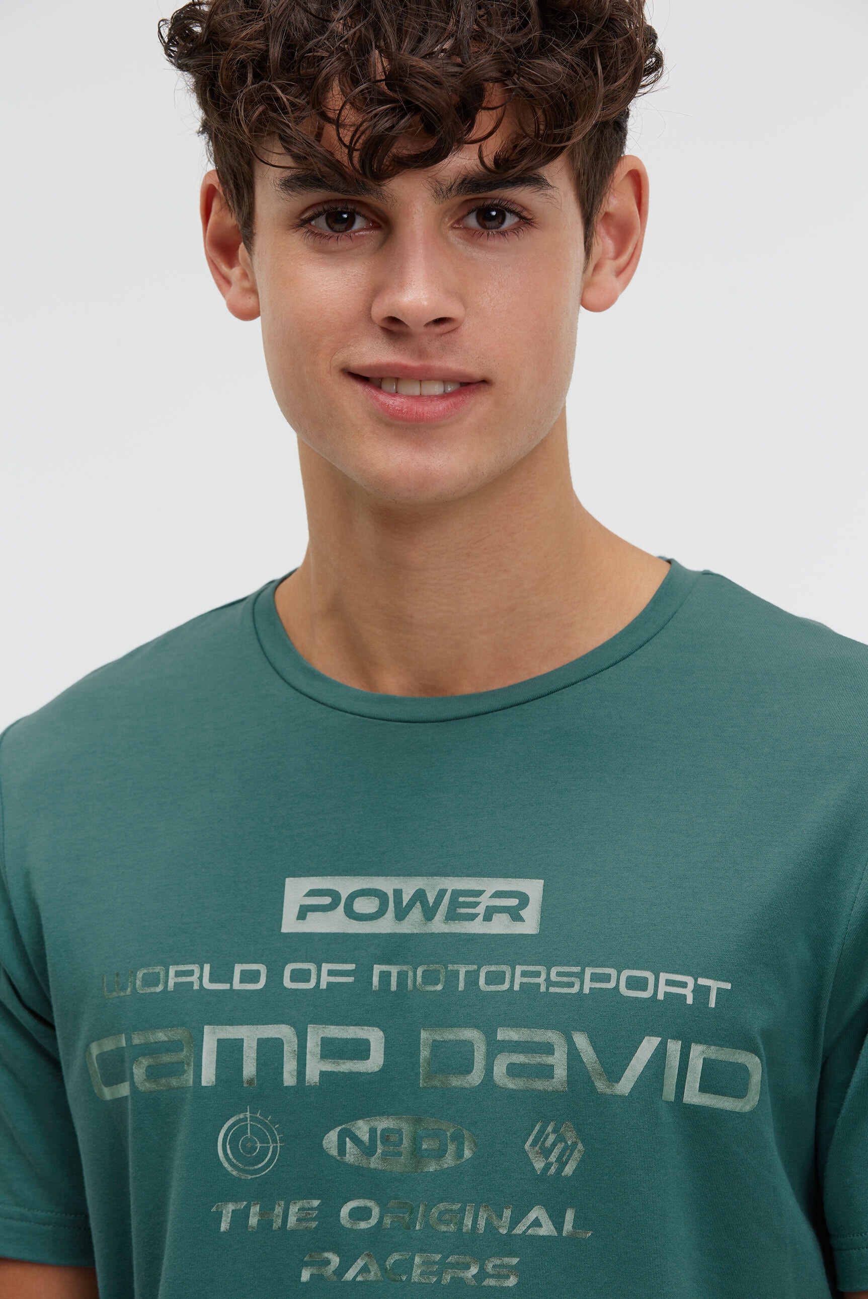 CAMP DAVID Rundhalsshirt mit Baumwolle